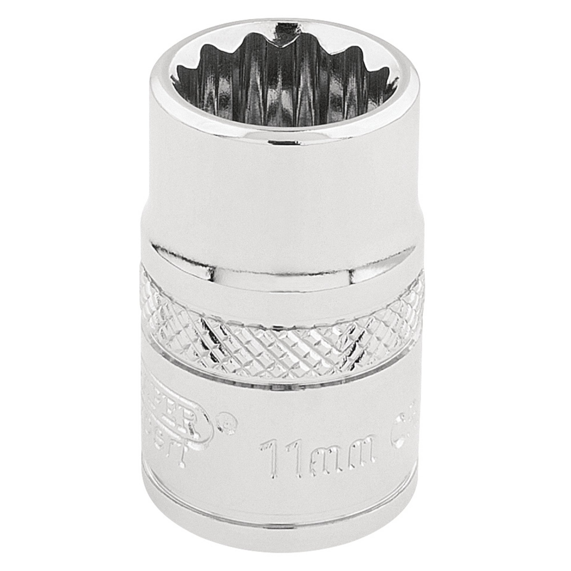 Draper-HI-TORQ®-12-Point-Socket,-3/8"-Sq.-Dr.,-11mm