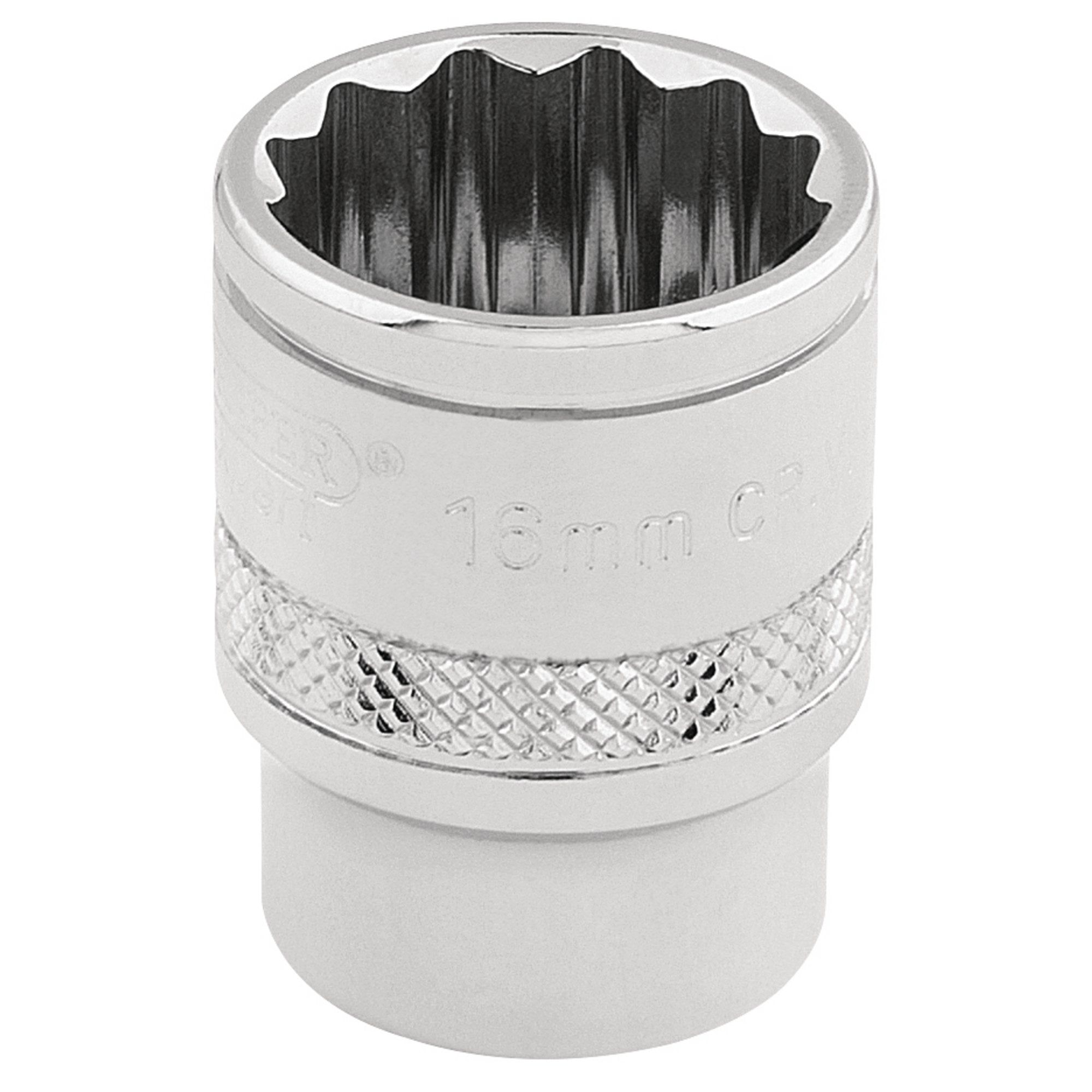 Draper-HI-TORQ®-12-Point-Socket,-3/8"-Sq.-Dr.,-16mm