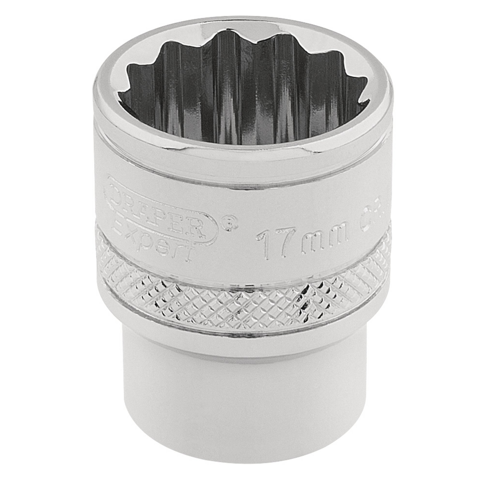 Draper-HI-TORQ®-12-Point-Socket,-3/8"-Sq.-Dr.,-17mm