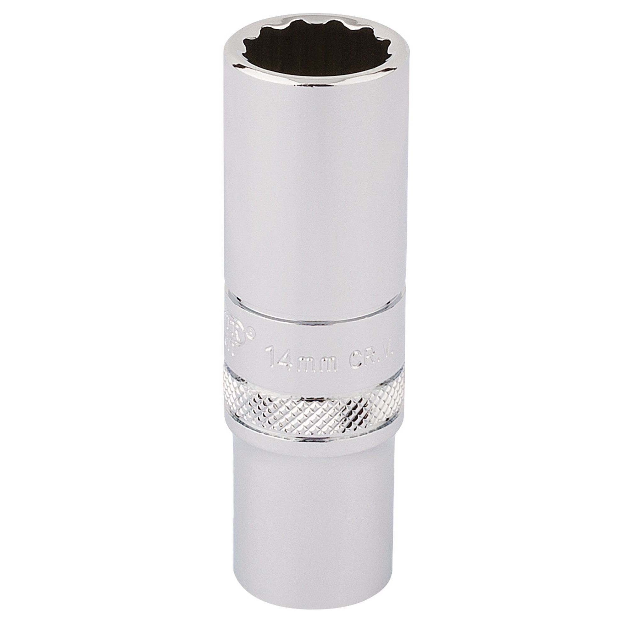 Draper-HI-TORQ®-12-Point-Deep-Socket,-3/8"-Sq.-Dr.,-14mm
