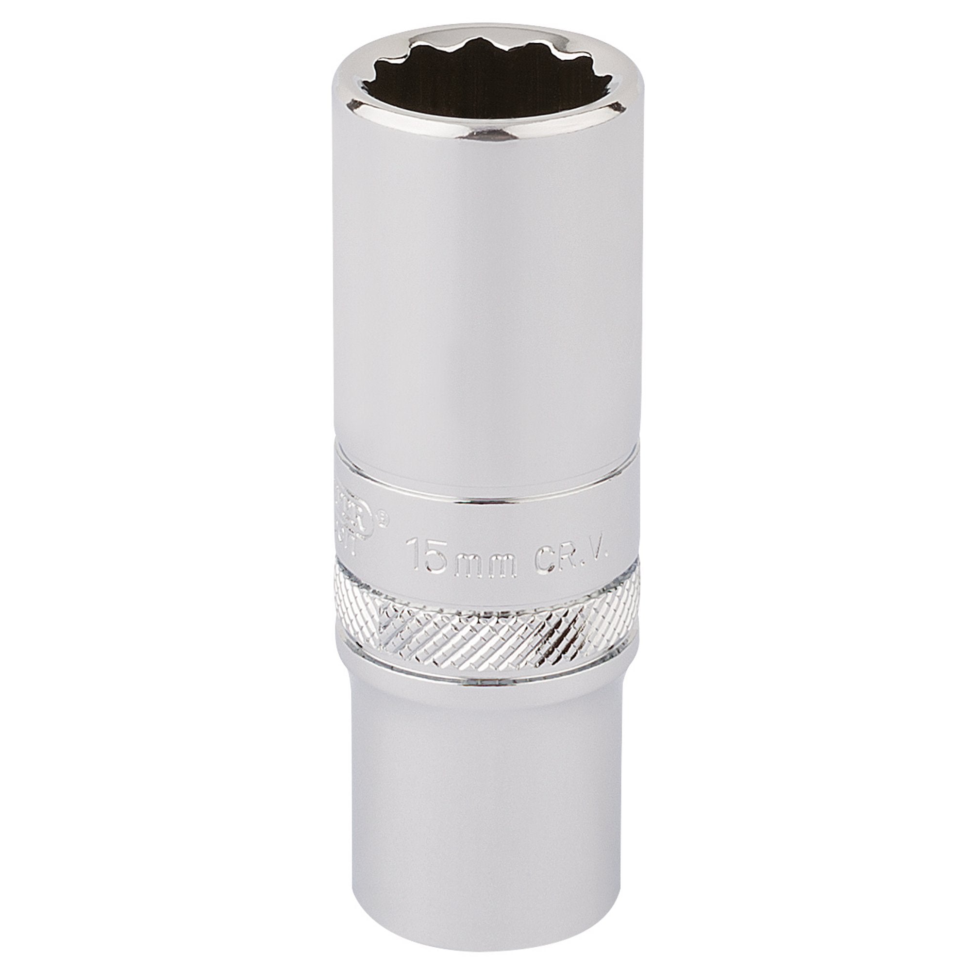 Draper-HI-TORQ®-12-Point-Deep-Socket,-3/8"-Sq.-Dr.,-15mm