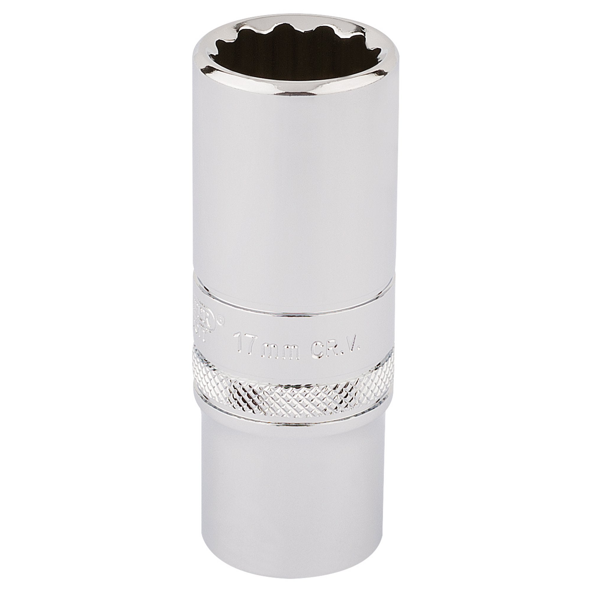 Draper-HI-TORQ®-12-Point-Deep-Socket,-3/8"-Sq.-Dr.,-17mm