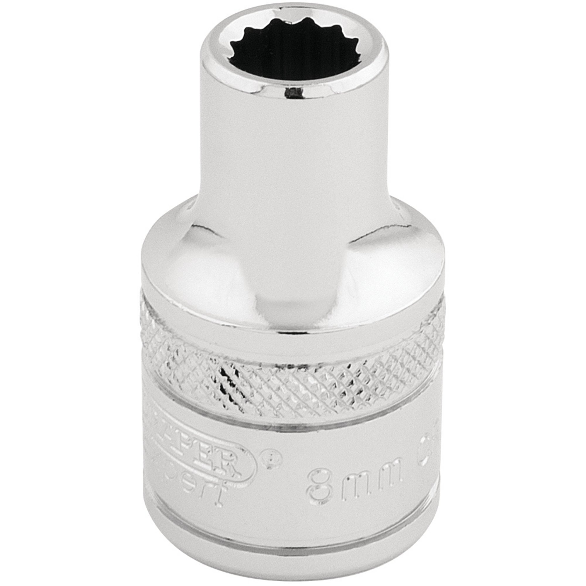 Draper-HI-TORQ®-12-Point-Socket,-1/2"-Sq.-Dr.,-8mm