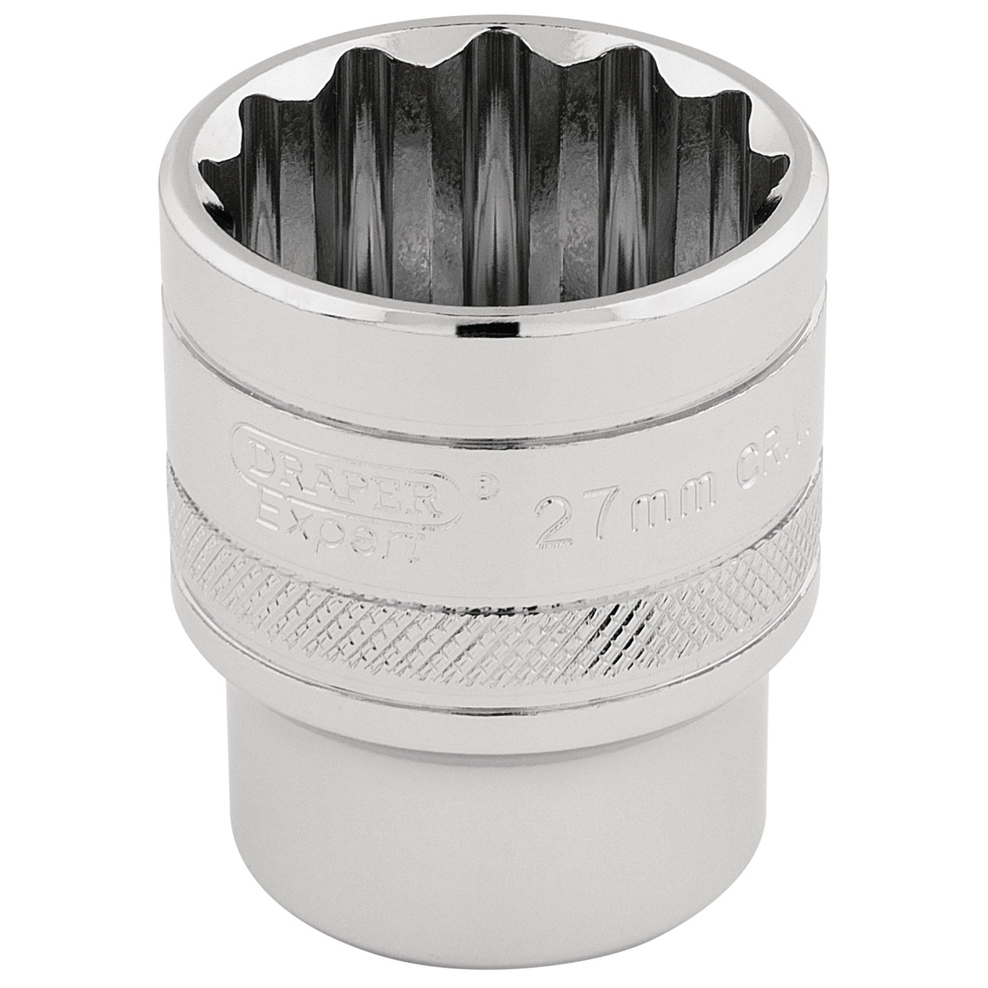 Draper-HI-TORQ®-12-Point-Socket,-1/2"-Sq.-Dr.,-27mm