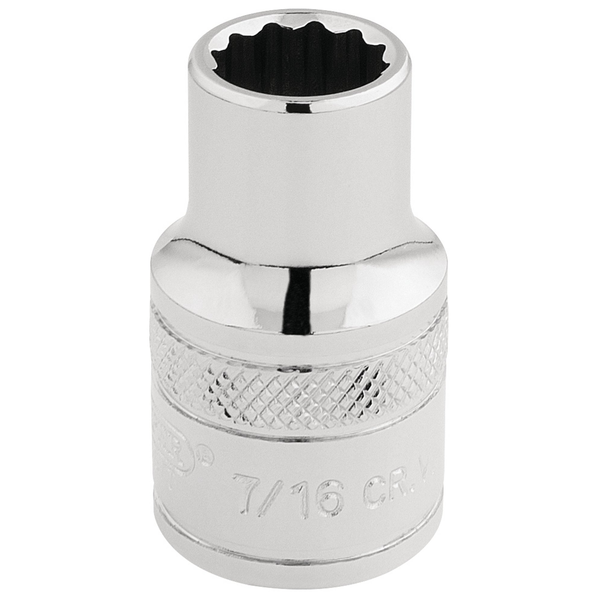 Draper-HI-TORQ®-12-Point-Socket,-1/2"-Sq.-Dr.,-7/16"