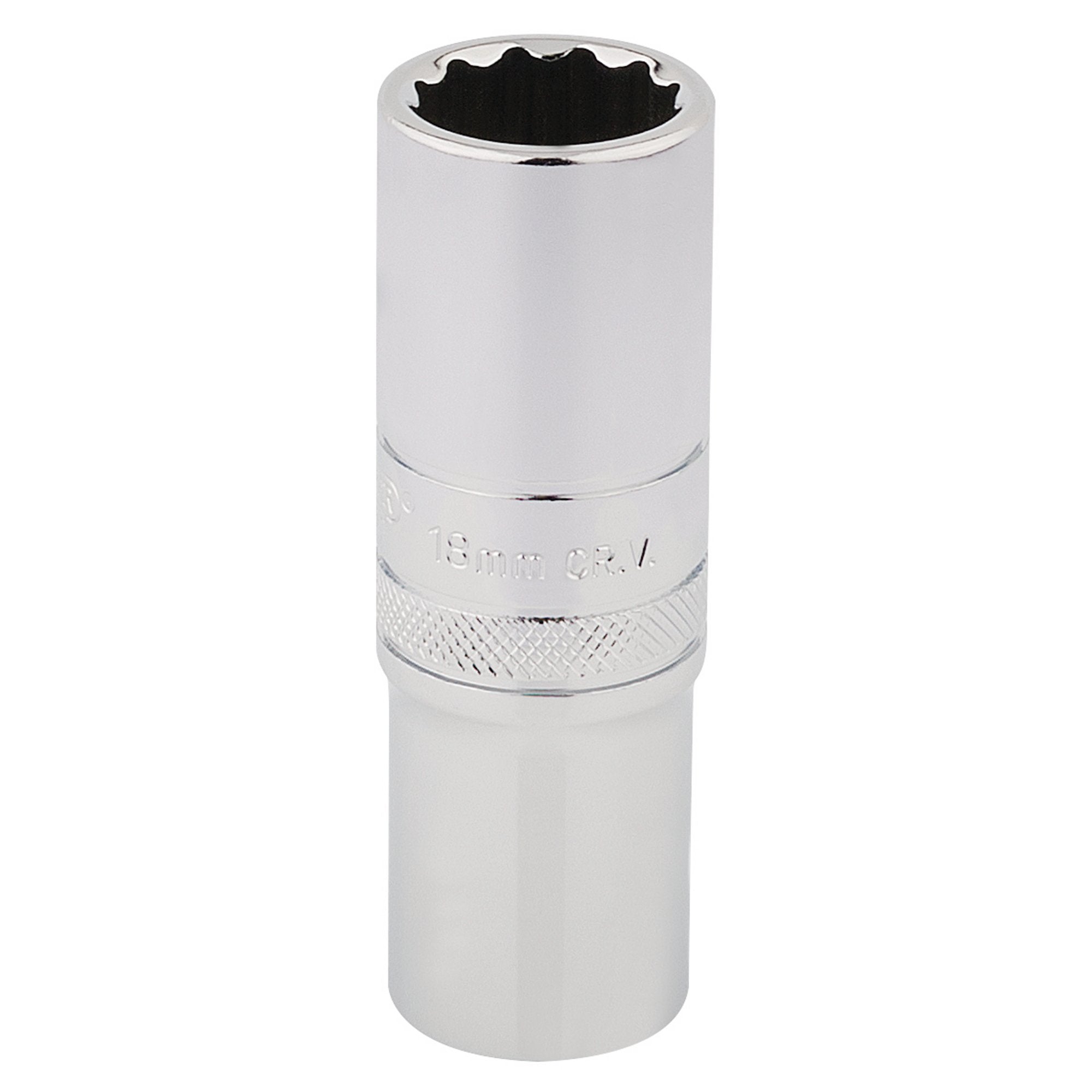 Draper-HI-TORQ®-12-Point-Deep-Socket,-1/2"-Sq.-Dr.,-18mm