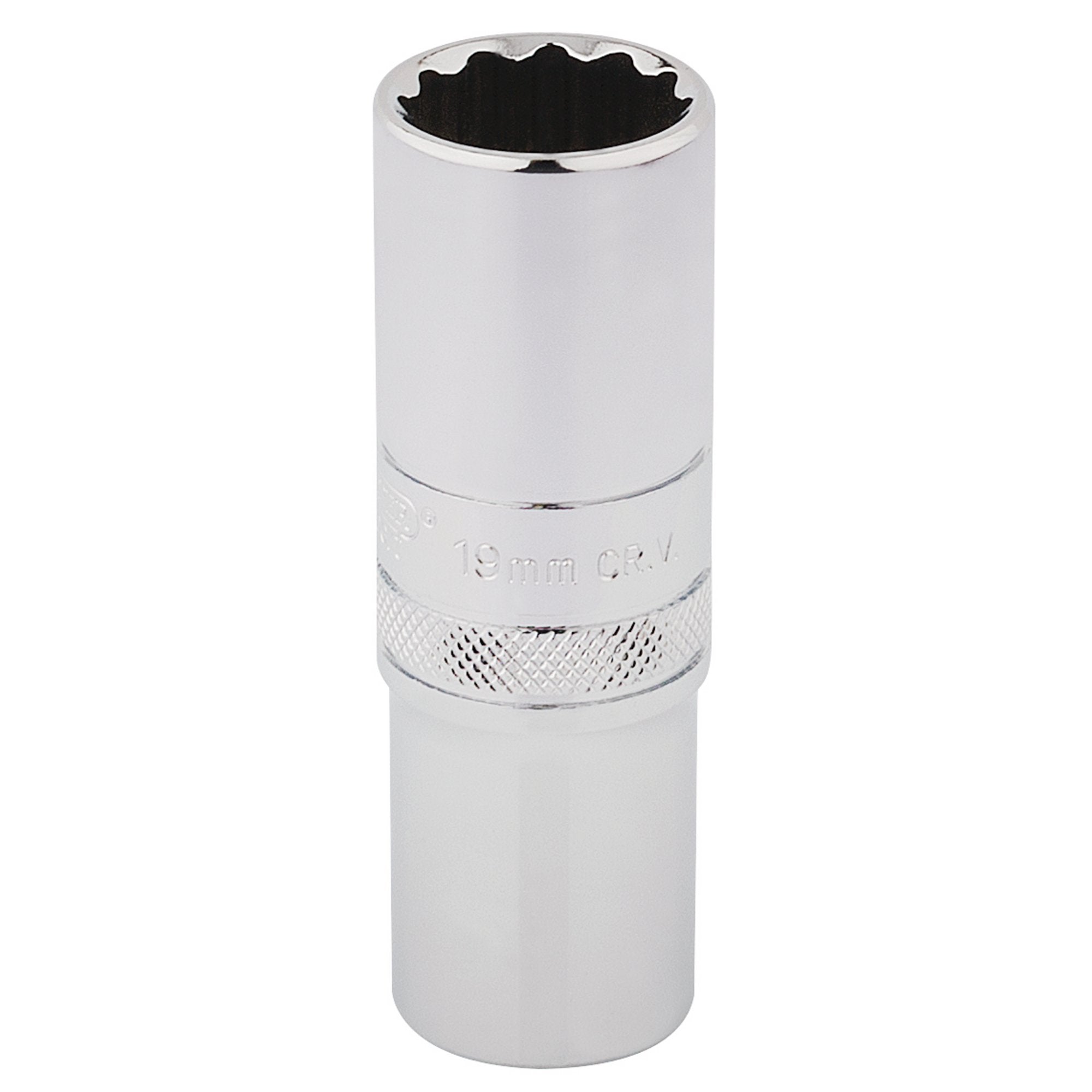 Draper-HI-TORQ®-12-Point-Deep-Socket,-1/2"-Sq.-Dr.,-19mm