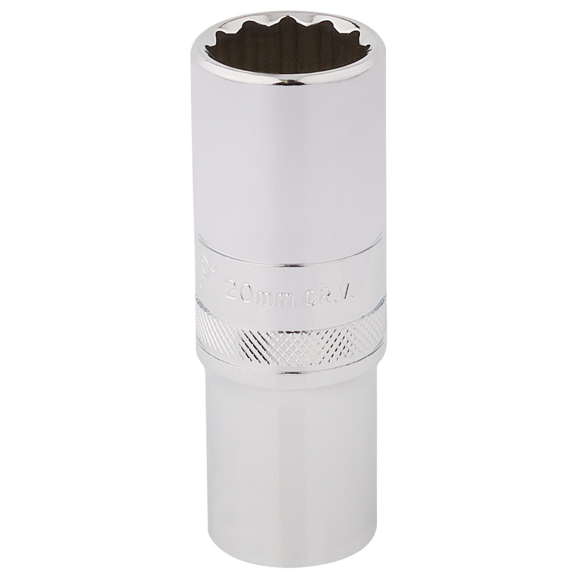 Draper-HI-TORQ®-12-Point-Deep-Socket,-1/2"-Sq.-Dr.,-20mm