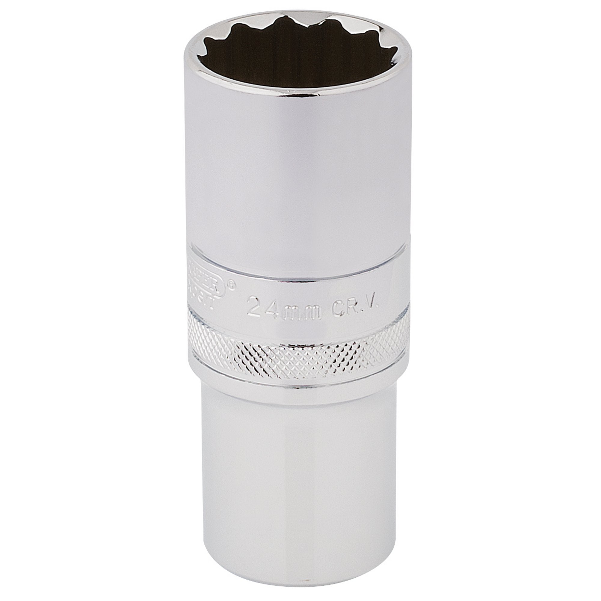 Draper-HI-TORQ®-12-Point-Deep-Socket,-1/2"-Sq.-Dr.,-24mm