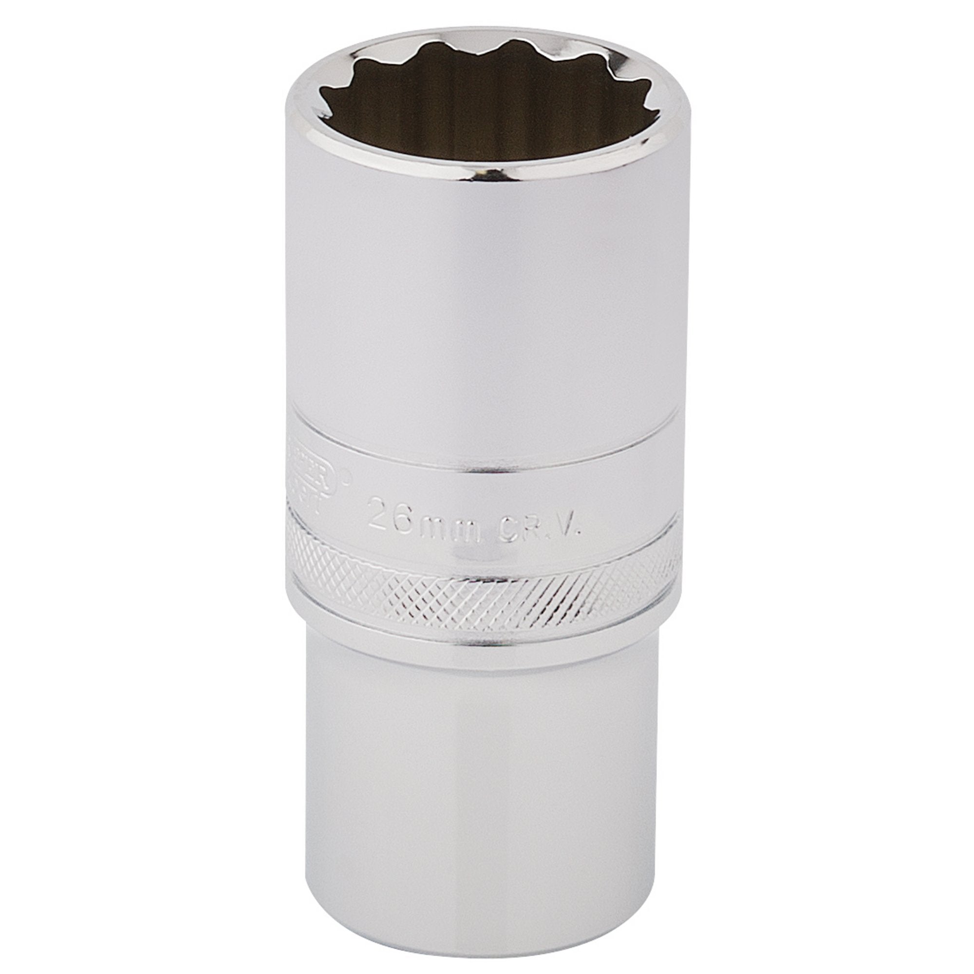 Draper-HI-TORQ®-12-Point-Deep-Socket,-1/2"-Sq.-Dr.,-26mm