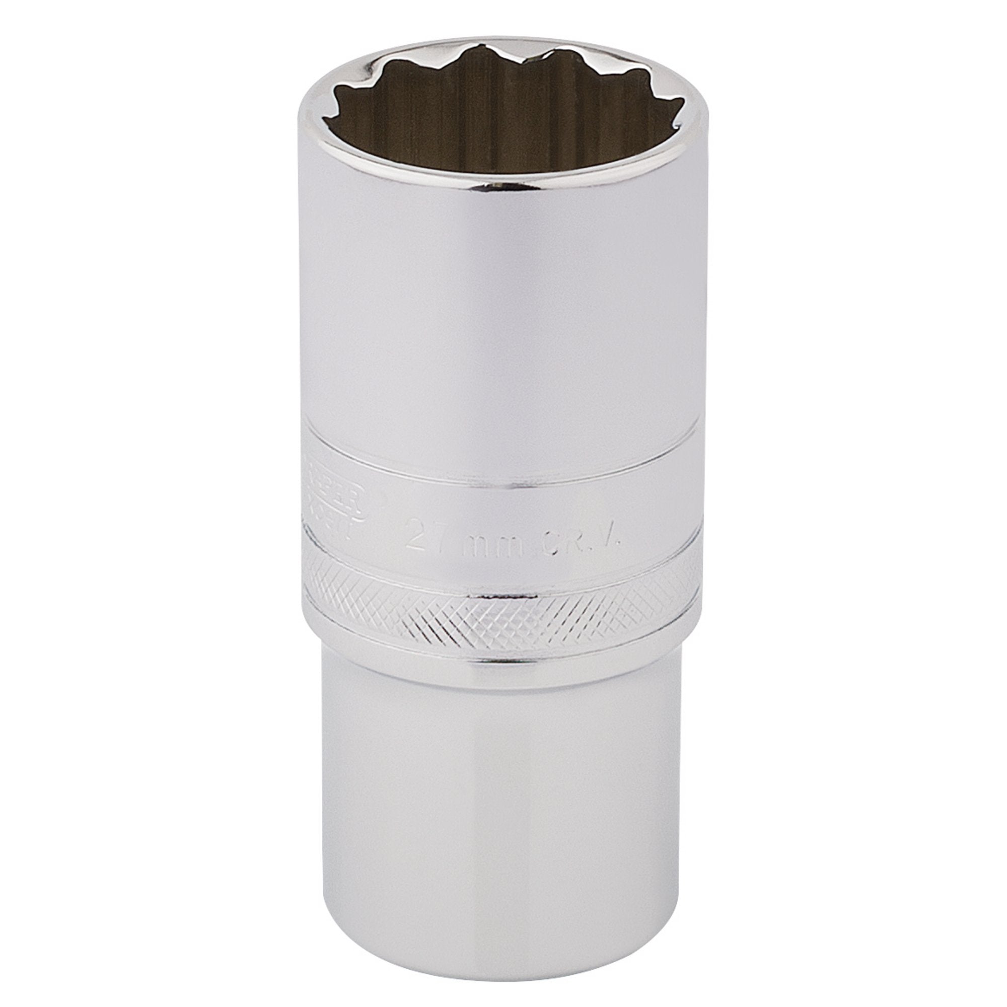 Draper-HI-TORQ®-12-Point-Deep-Socket,-1/2"-Sq.-Dr.,-27mm