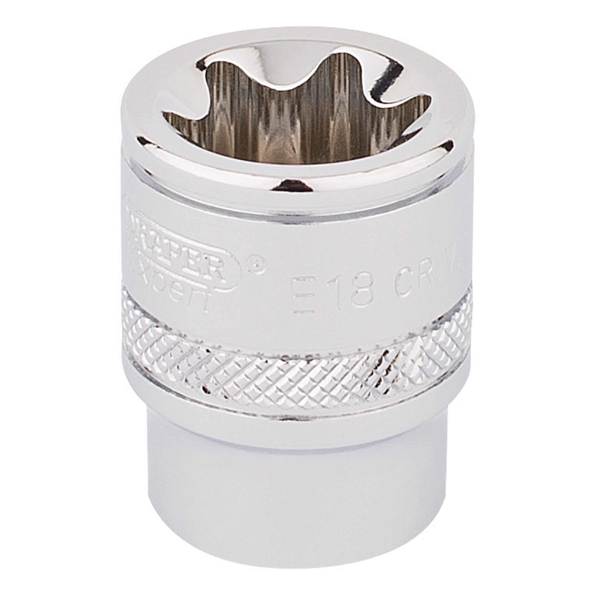Draper-TX-STAR®-Socket,-3/8"-Sq.-Dr.,-E18