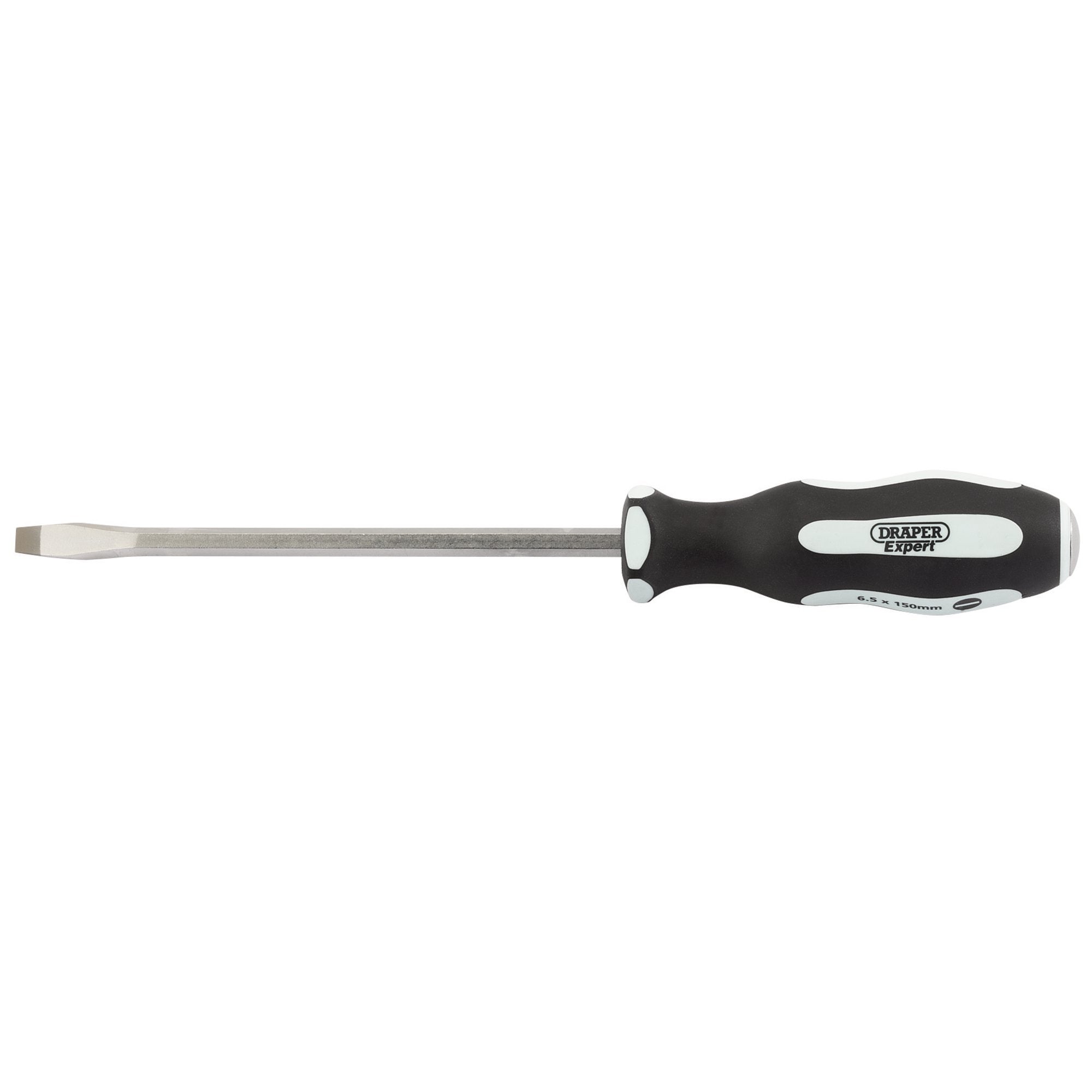 Pound-Thru'-Plain-Slot-Soft-Grip-Screwdriver,-6.5-x-150mm