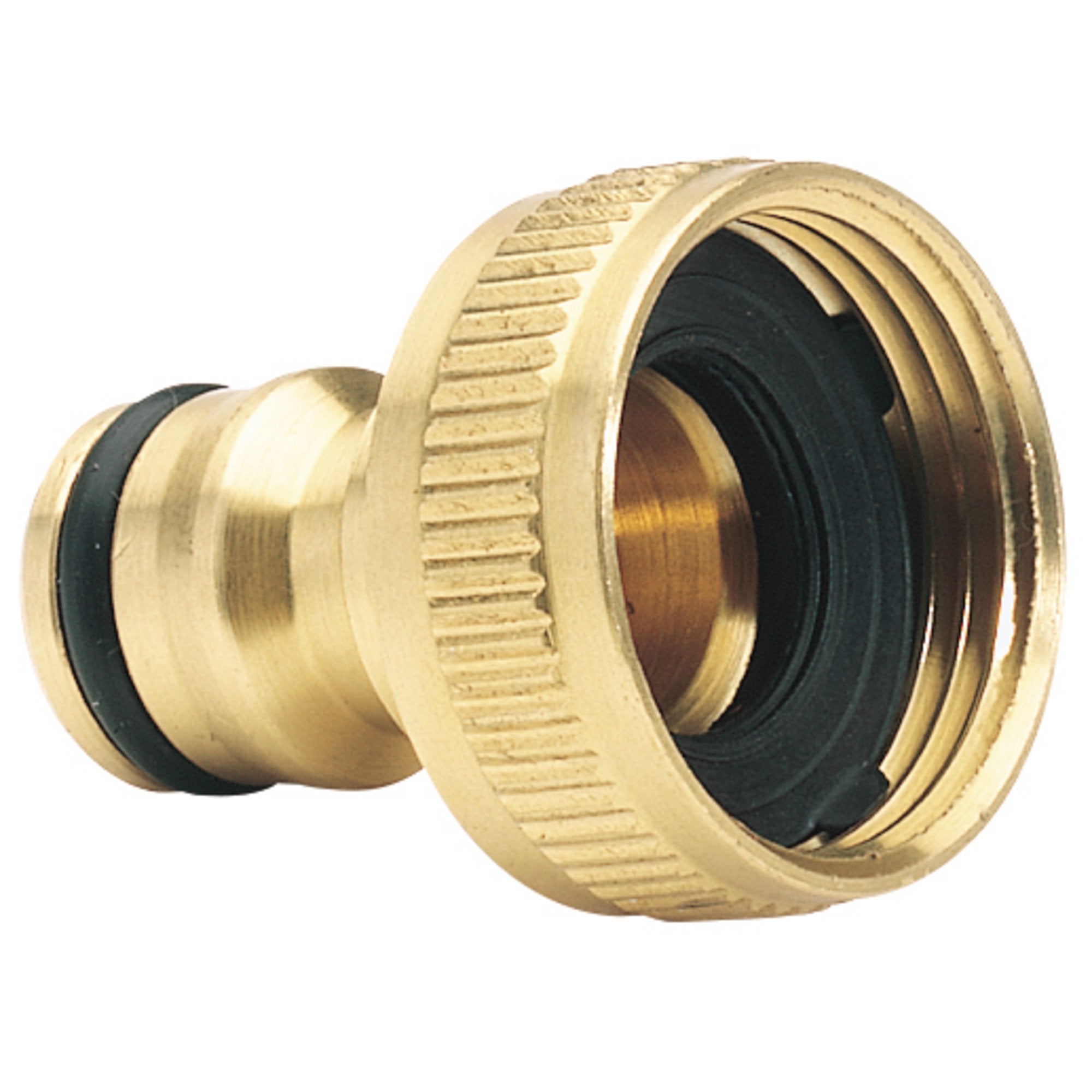 Brass-Garden-Hose-Tap-Connector,-3/4"