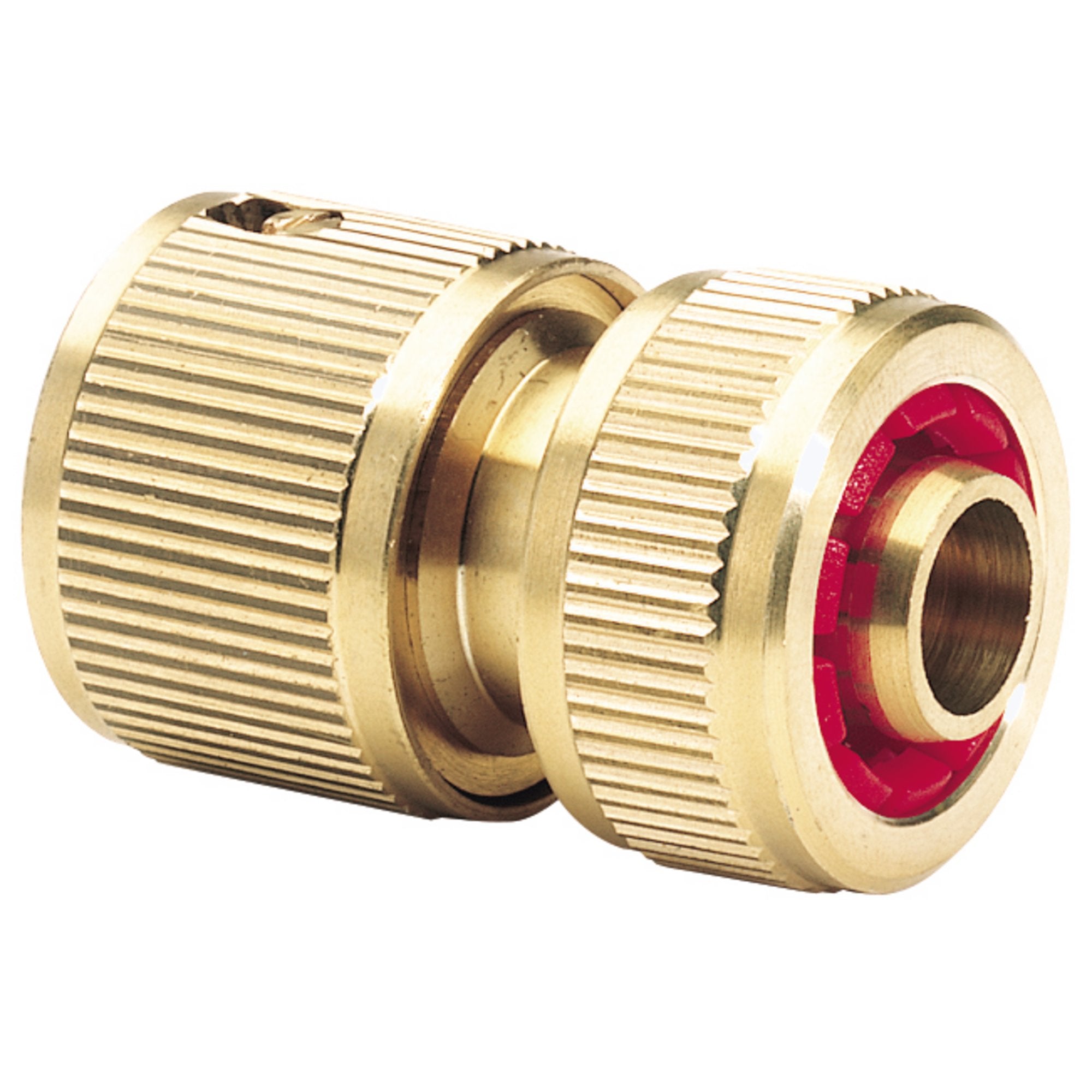 Brass-Hose-Connector-with-Water-Stop,-1/2"