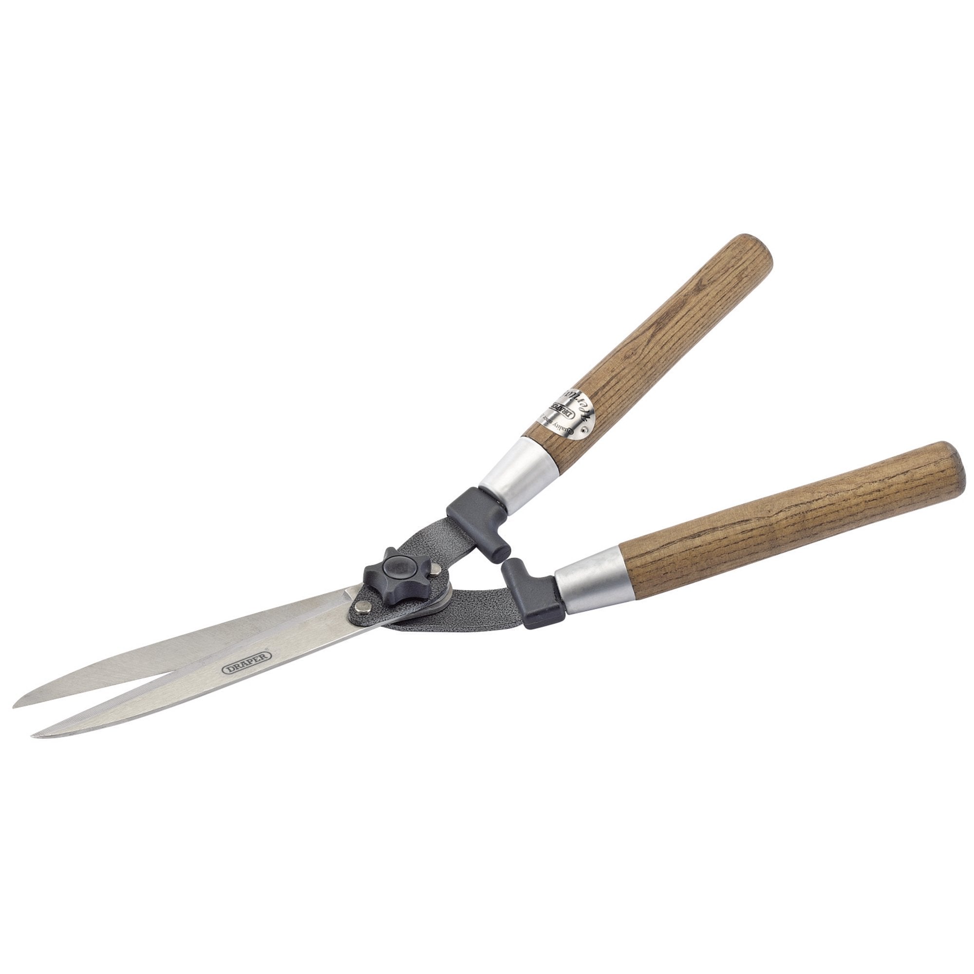 Garden-Shears-with-Straight-Edges-and-Ash-Handles,-230mm