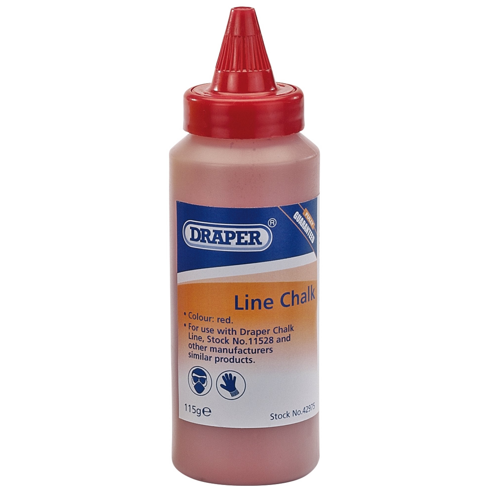 Plastic-Bottle-of-Red-Chalk-for-Chalk-Line,-115g