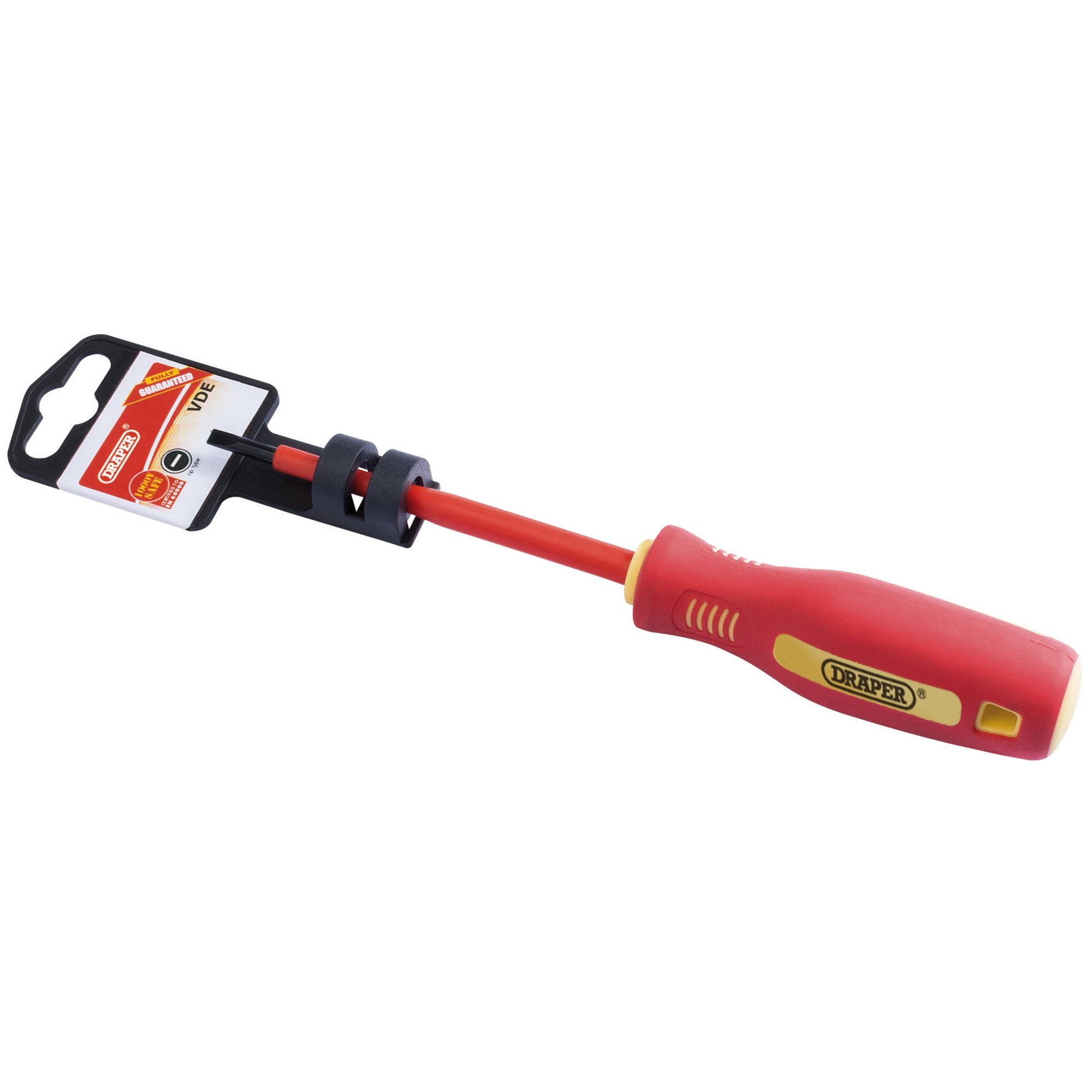 Fully-Insulated-Plain-Slot-Screwdriver,-4-x-100mm