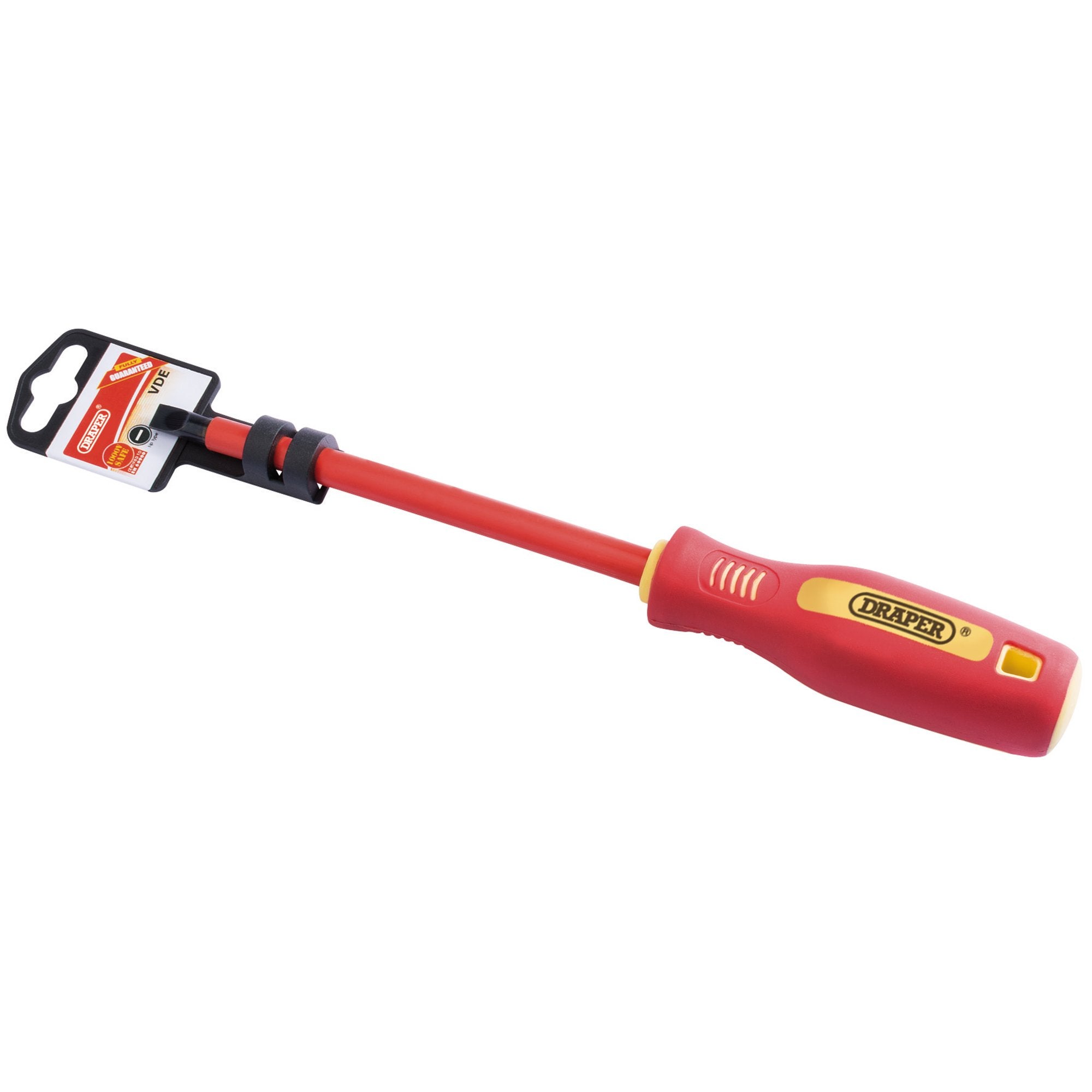 Fully-Insulated-Plain-Slot-Screwdriver,-6.5-x-150mm