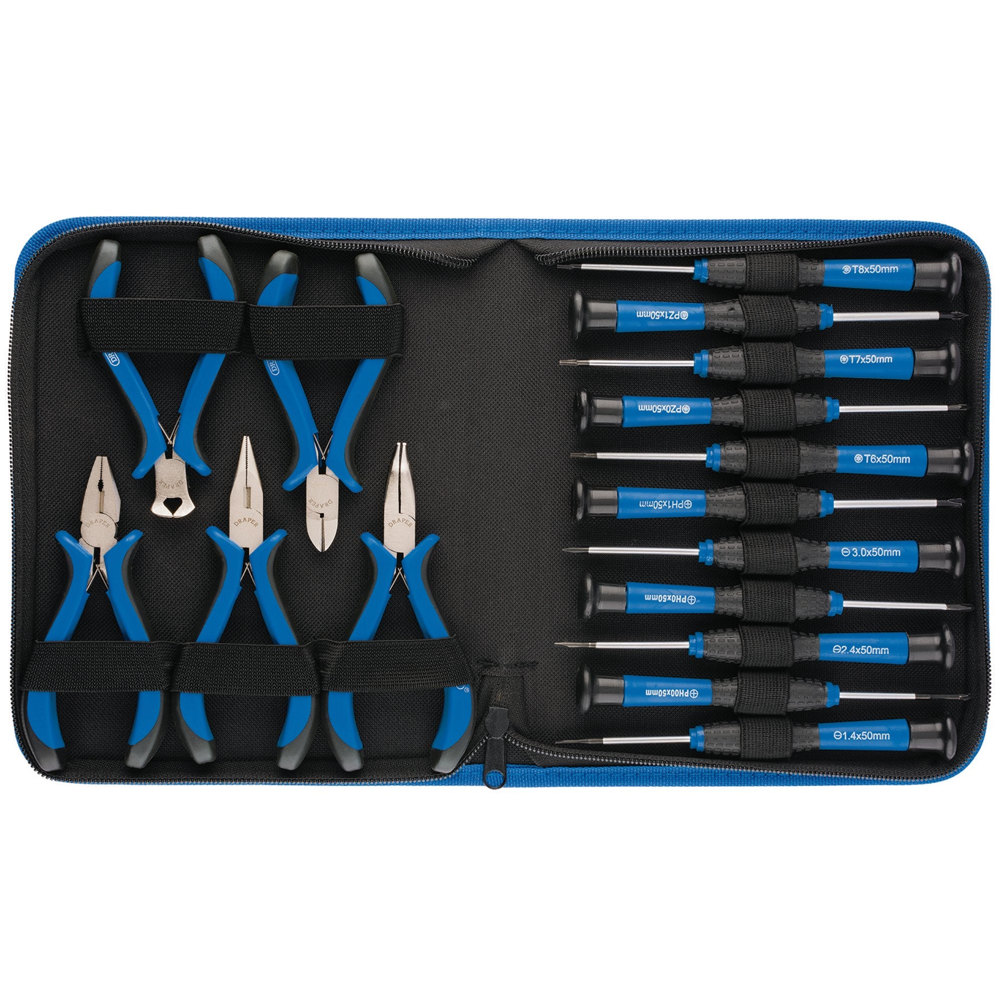 Precision-Pliers-and-Screwdriver-Set-(16-Piece)