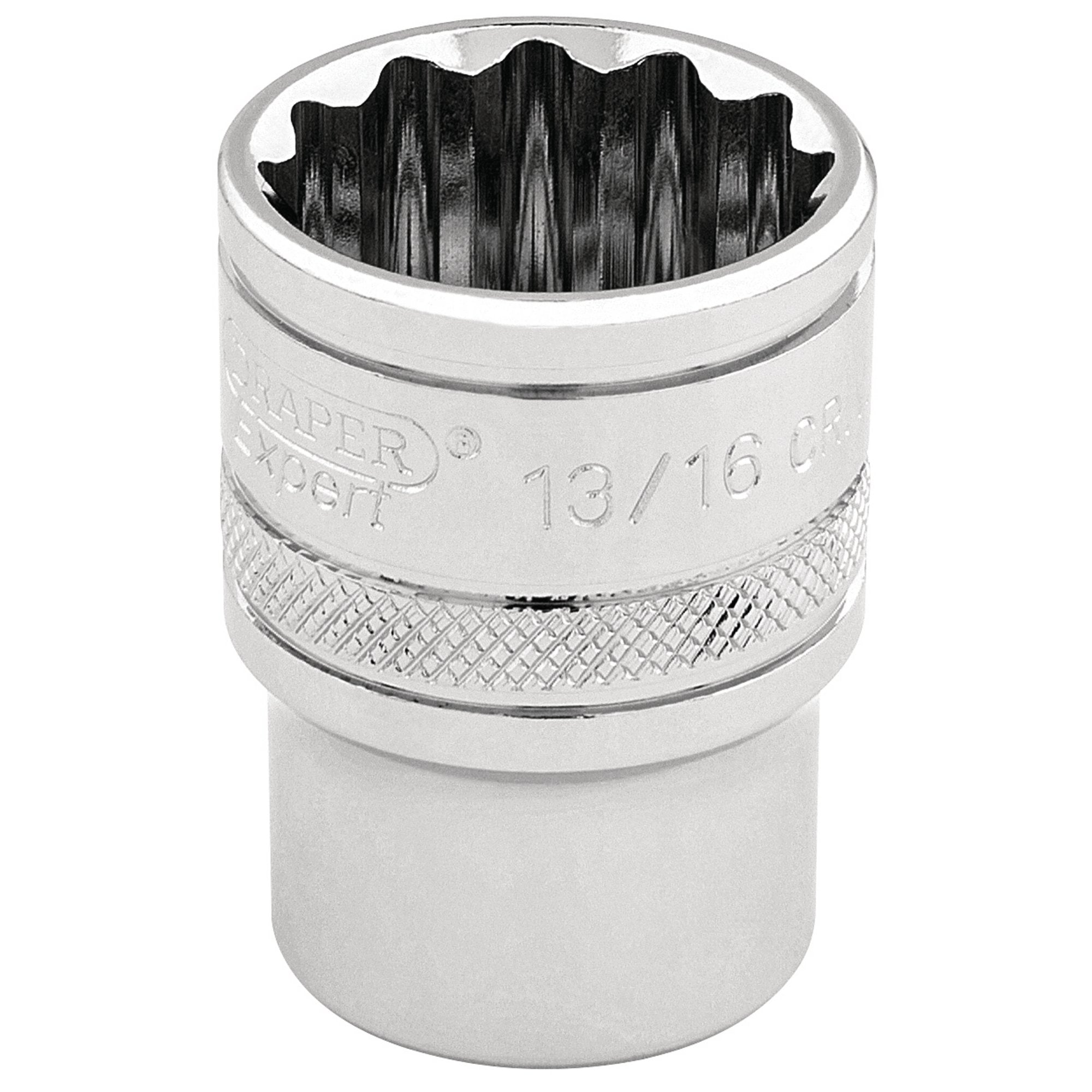 Draper-HI-TORQ®-12-Point-Socket,-3/8"-Sq.-Dr.,-13/16"