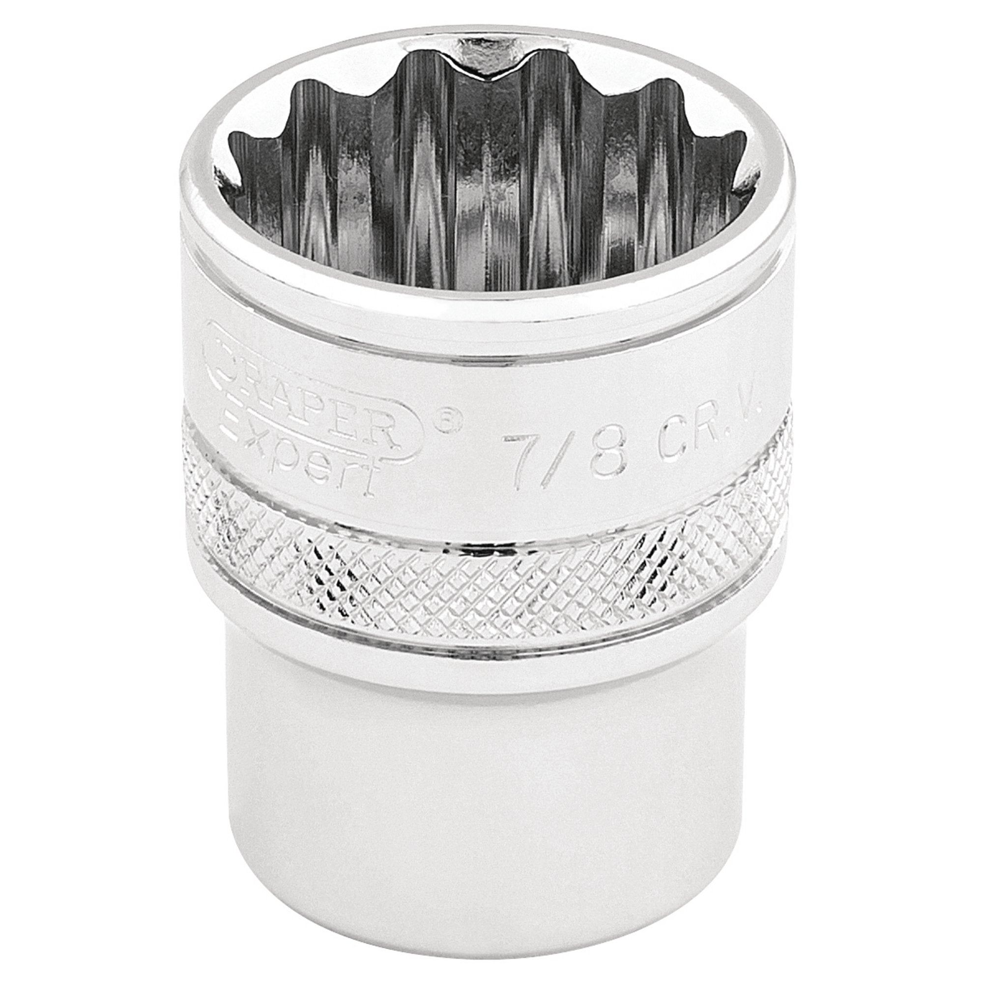 Draper-HI-TORQ®-12-Point-Socket,-3/8"-Sq.-Dr.,-7/8"