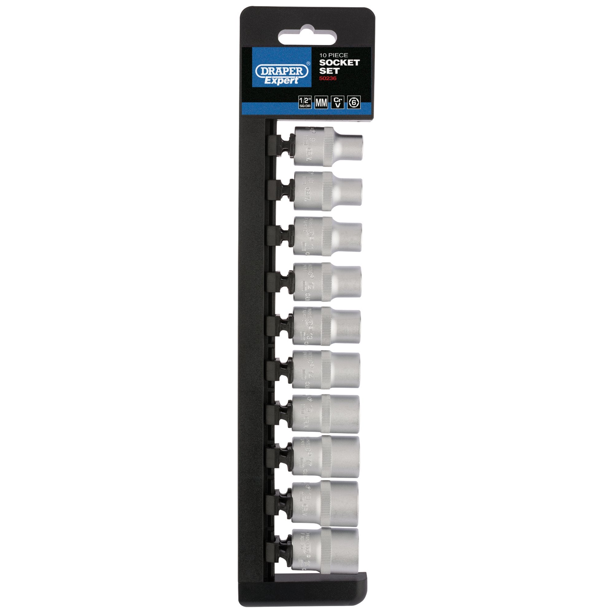 Metric-Socket-Set,-1/2"-Sq.-Dr.-(10-Piece)