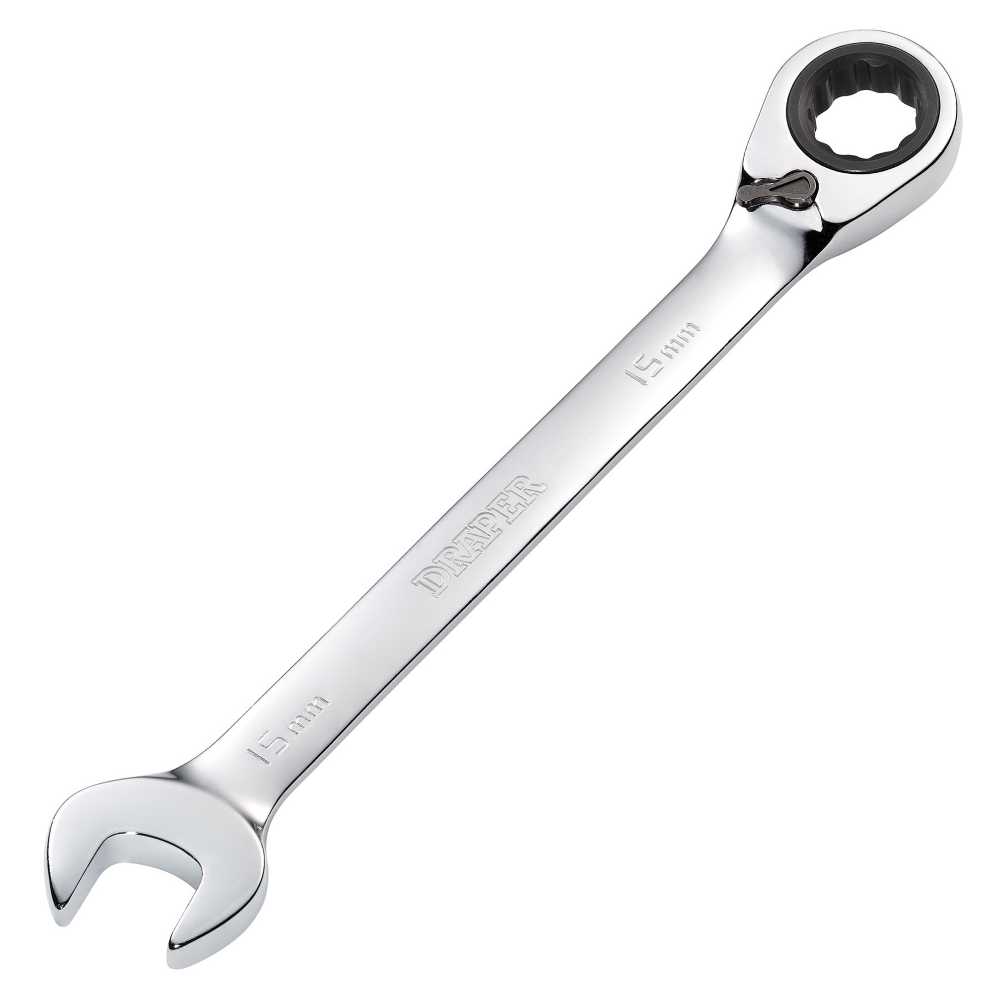 Draper-HI-TORQ®-Metric-Reversible-Ratcheting-Combination-Spanner,-15mm