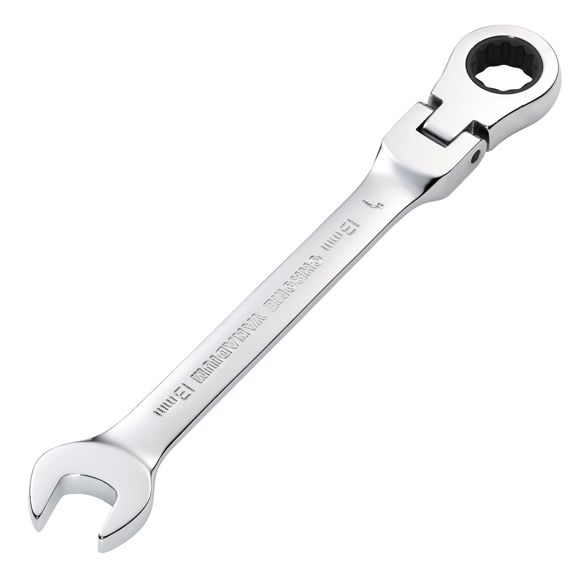 Draper-HI-TORQ®-Metric-Flexible-Head-Ratcheting-Combination-Spanner,-13mm