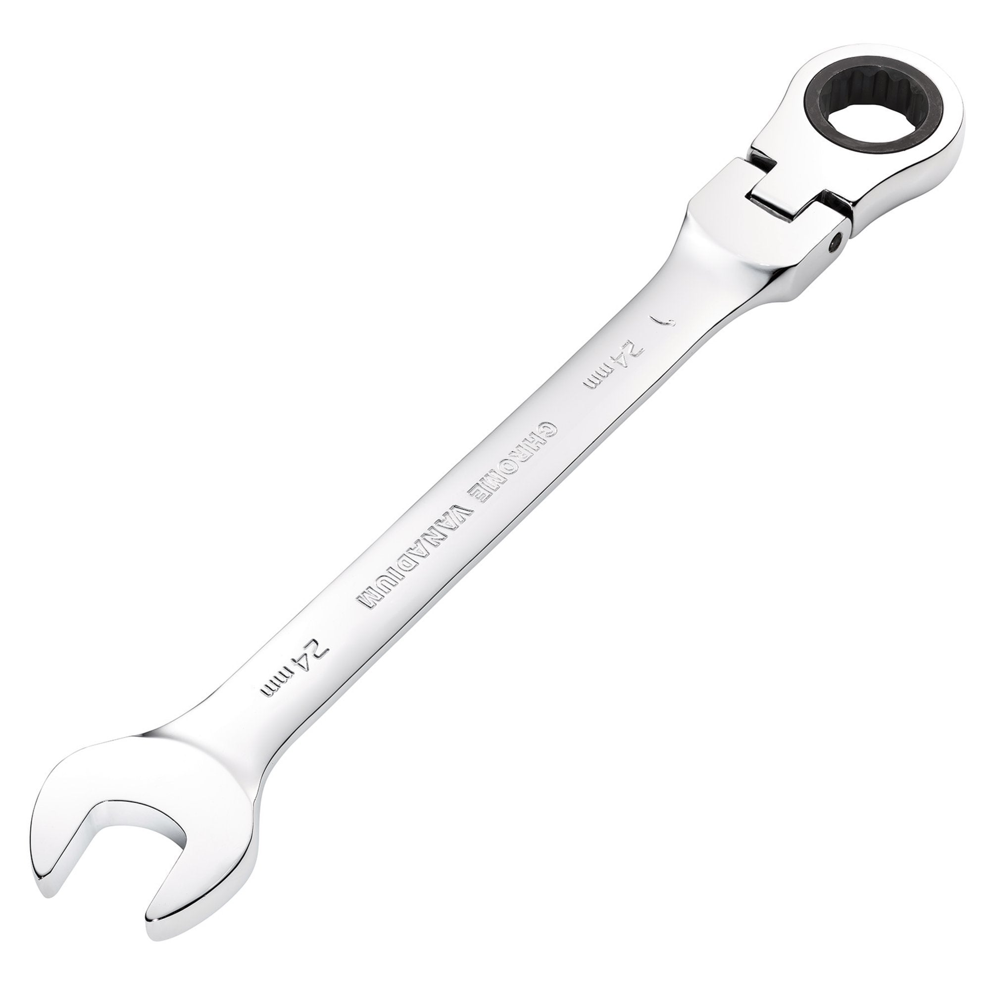 Draper-HI-TORQ®-Metric-Flexible-Head-Ratcheting-Combination-Spanner,-24mm