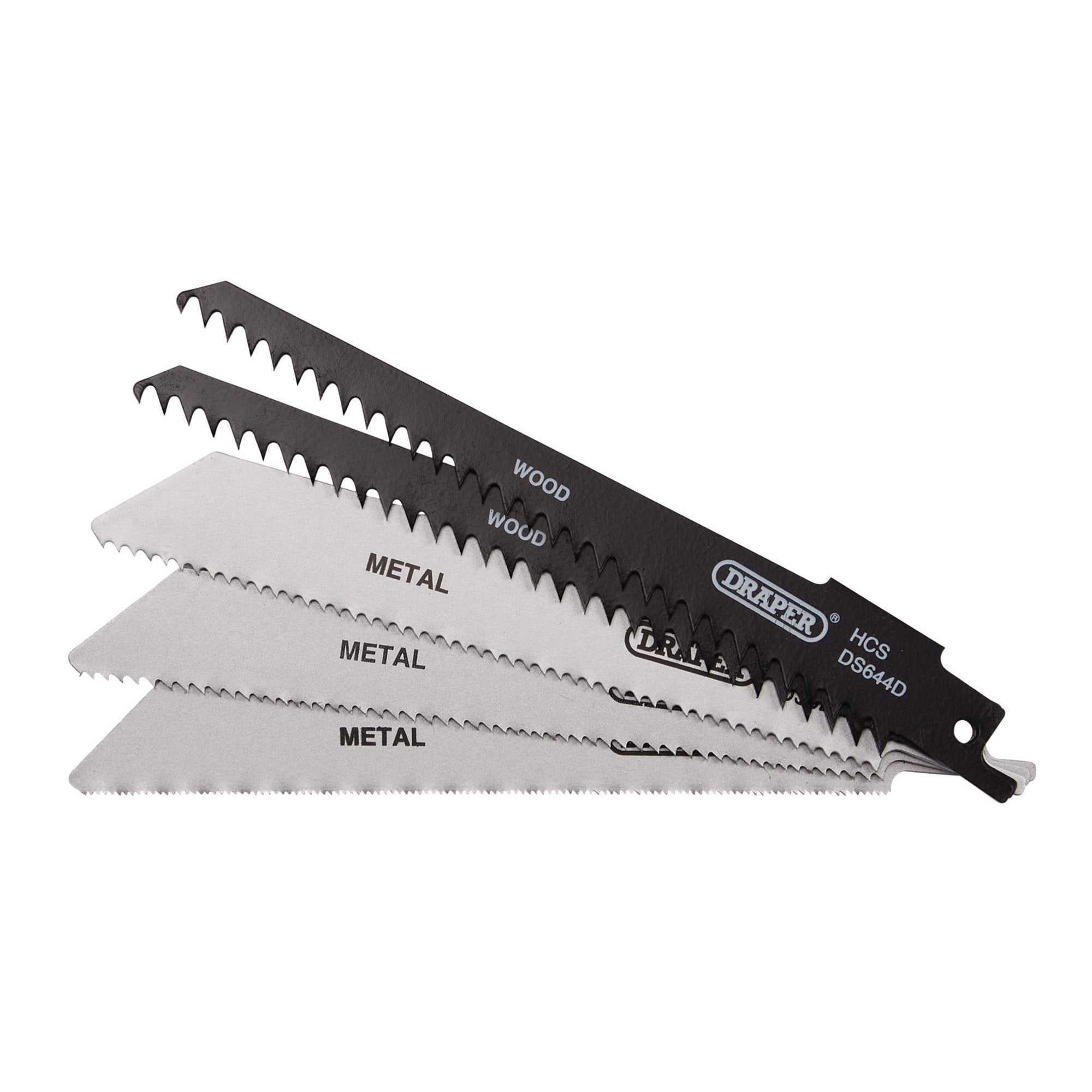 Assorted-Reciprocating-Saw-Blades-for-Multi-Purpose-Cutting,-150mm-(Pack-of-5)