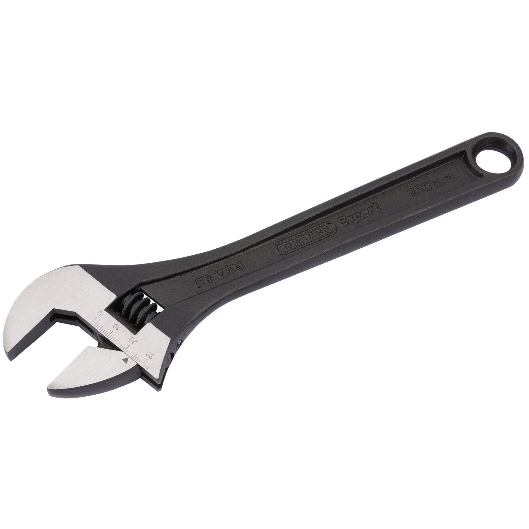 Draper-Expert-Crescent-Type-Adjustable-Wrench-with-Phosphate-Finish,-250mm,-33mm