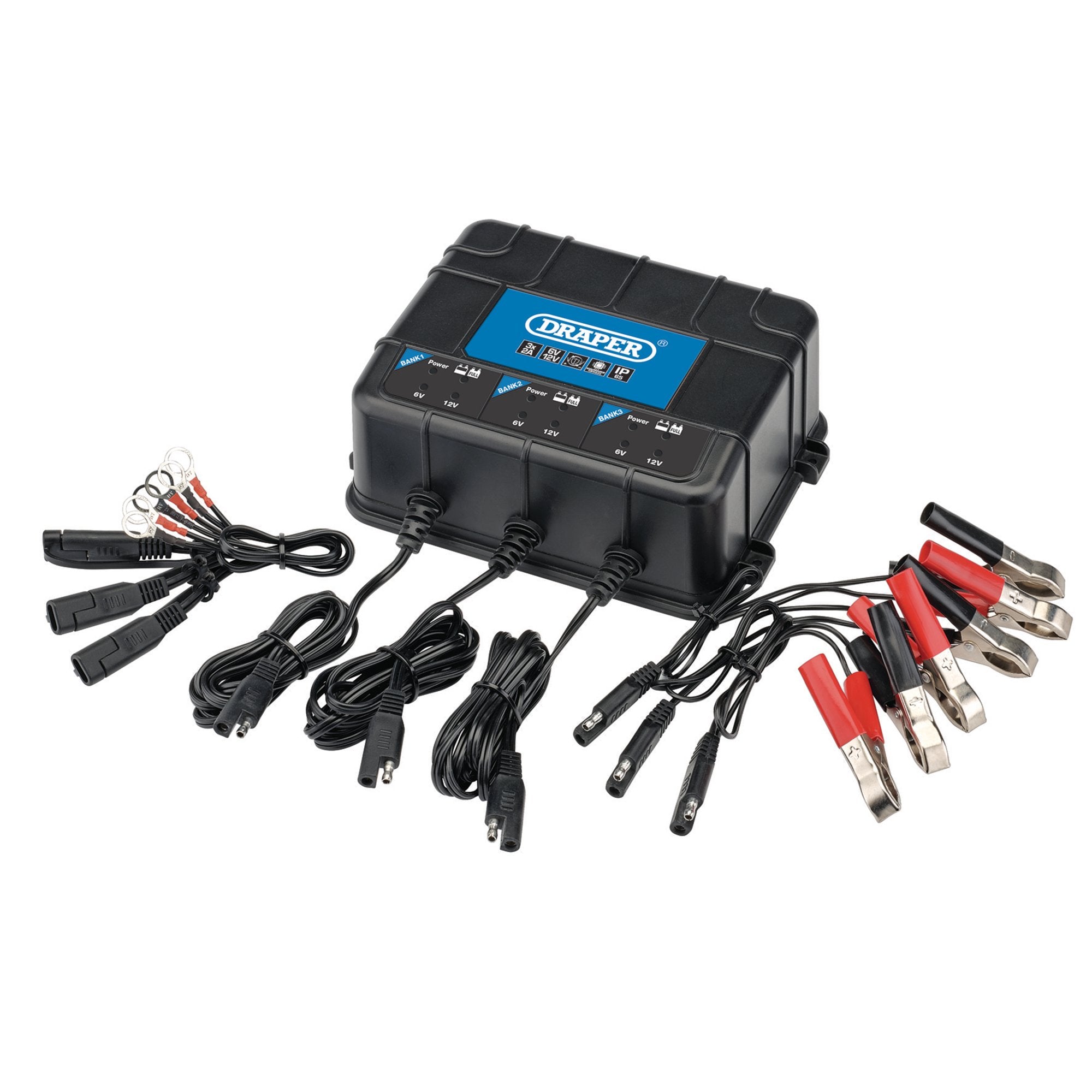 6/12V-3-Bank-Charger-Station