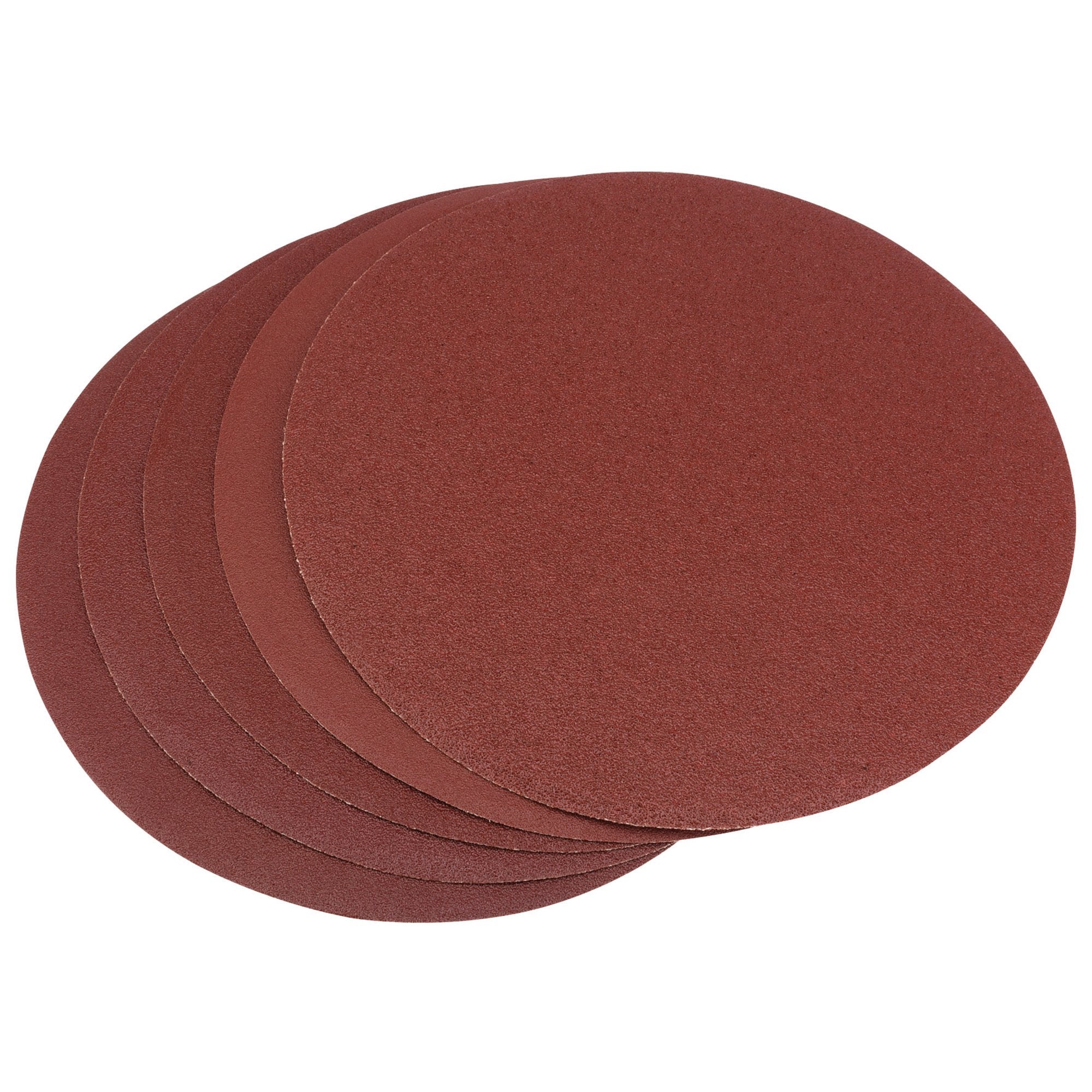 Assorted-Self-Adhesive-Aluminium-Oxide-Sanding-Discs,-200mm-(Pack-of-5)