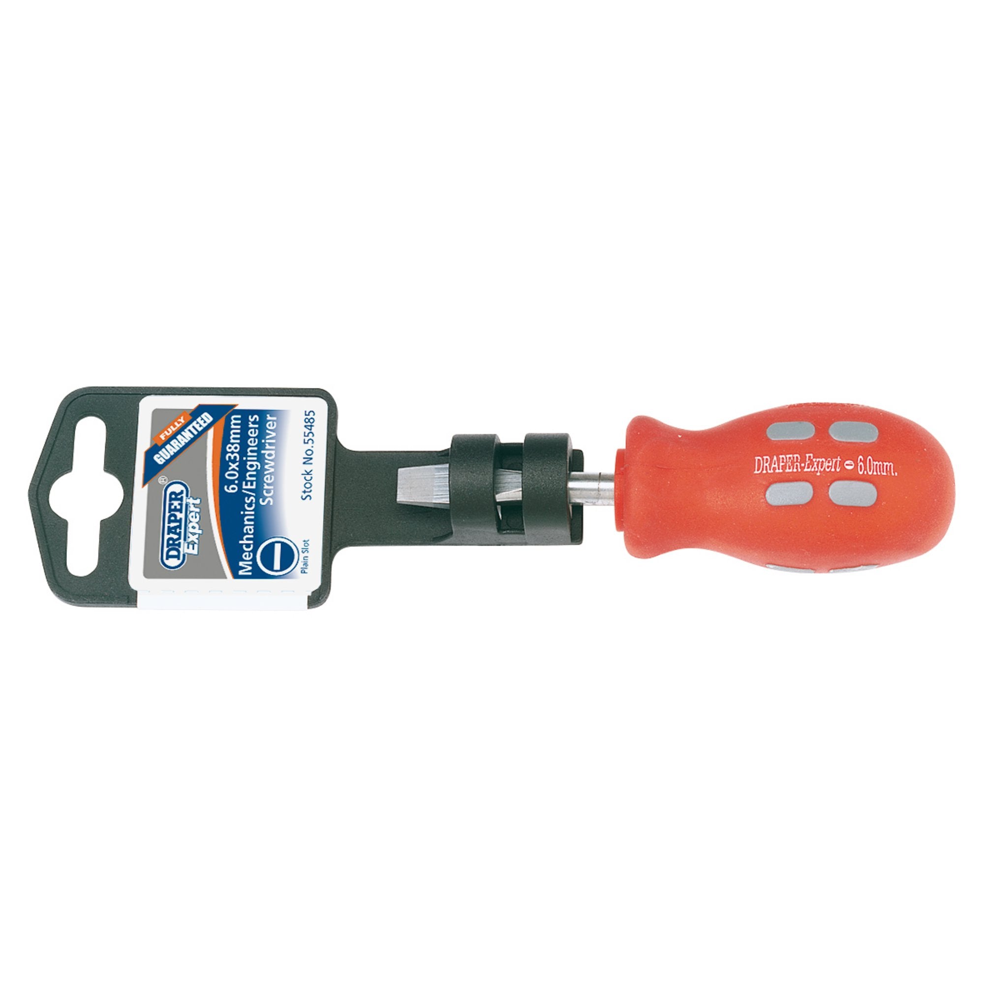 Plain-Slot-Flared-Tip-Mechanics-Screwdriver,-6-x-38mm