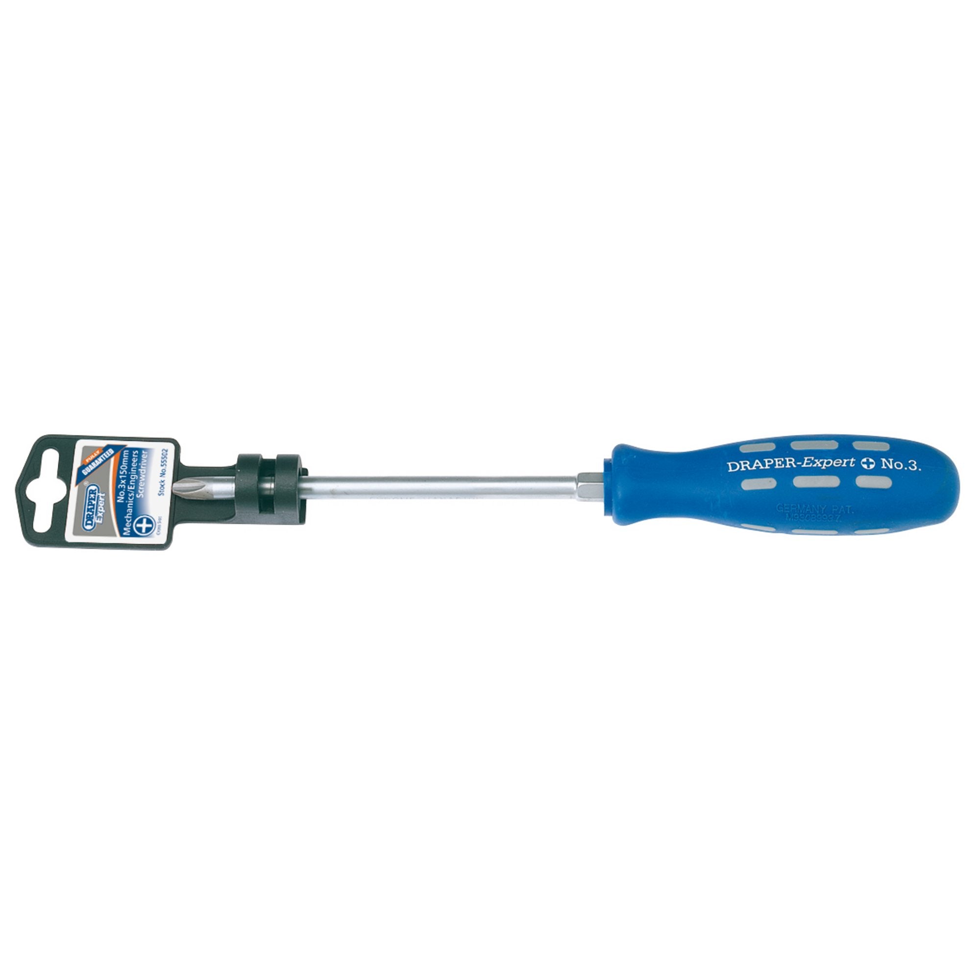 Draper-Expert-Cross-Slot-Mechanics-Screwdriver,-No.3-x-150mm