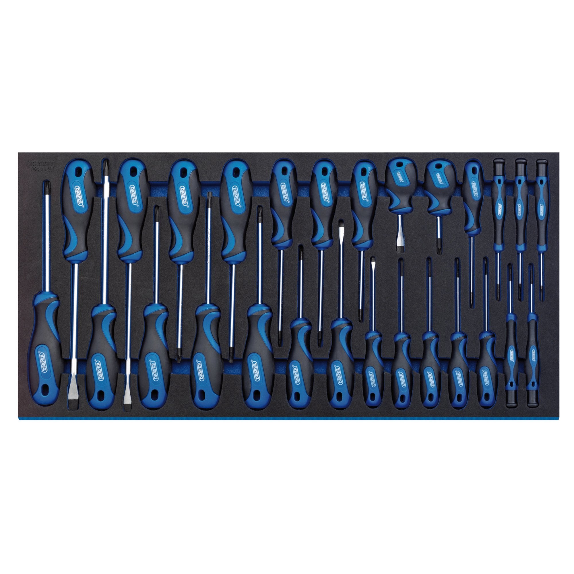 Soft-Grip-Screwdriver-Set-in-Full-Drawer-EVA-Insert-Tray-(27-Piece)