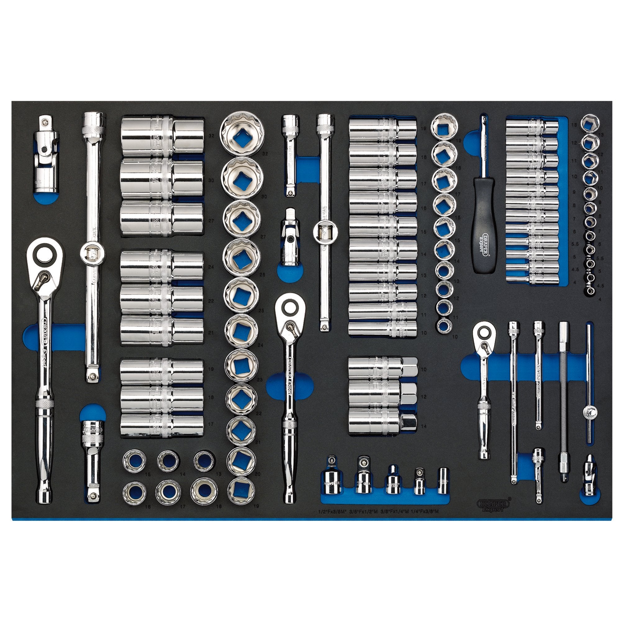 Socket-Set-in-Full-Plus-Drawer-EVA-Insert-Tray,-1/4",-3/8"-&-1/2"-(96-Piece)