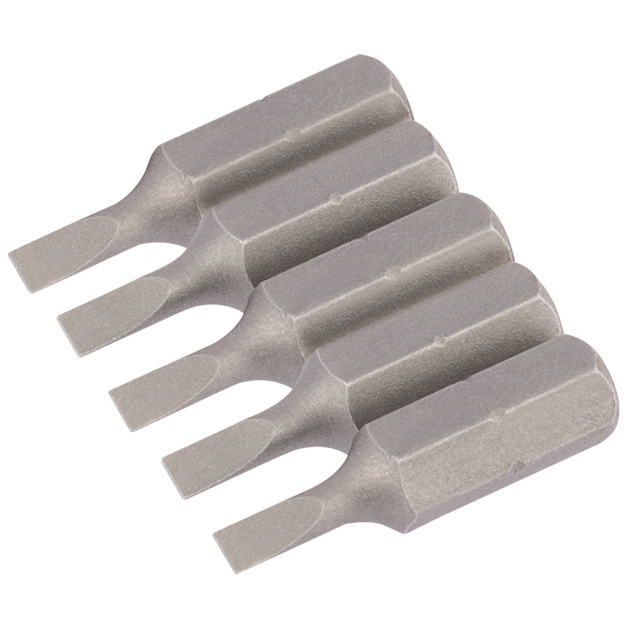 Plain-Slot-Insert-Bit,-3mm,-1/4"-Hex,-25mm-Long-(Pack-of-5)
