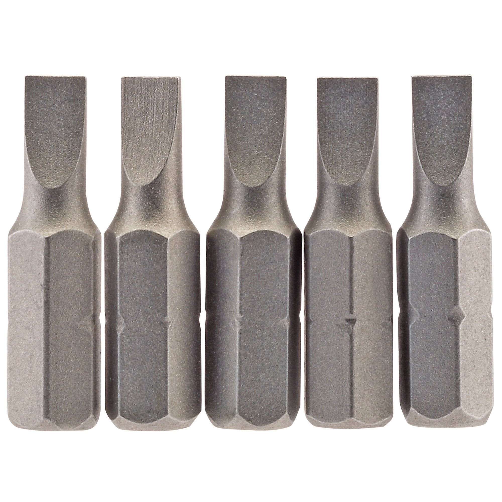 Plain-Slot-Insert-Bit,-4.5-mm,-1/4"-Hex,-25mm-Long-(Pack-of-5)