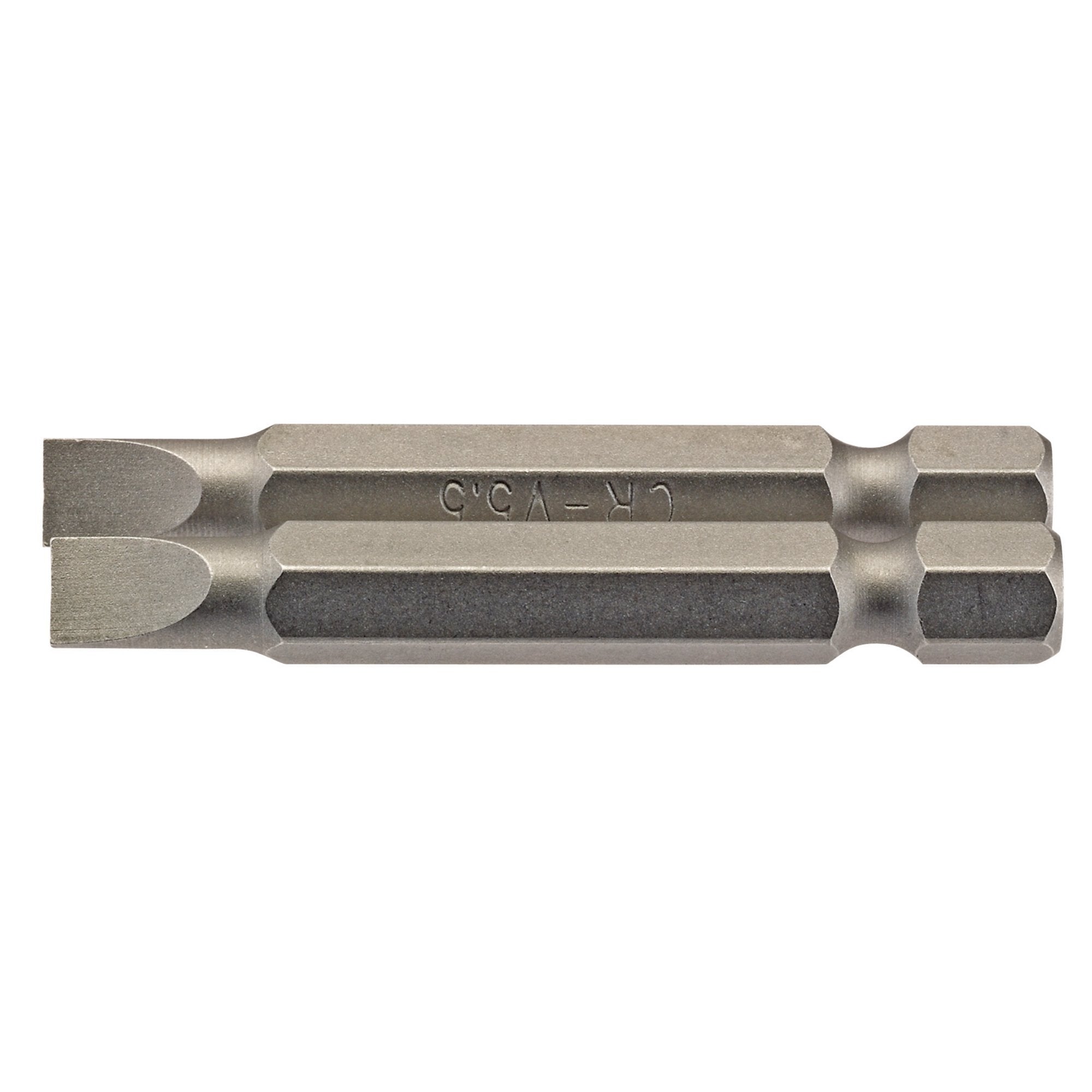 Plain-Slot-Insert-Bit,-5.5mm,-1/4"-Hex,-50mm-Long-(Pack-of-2)
