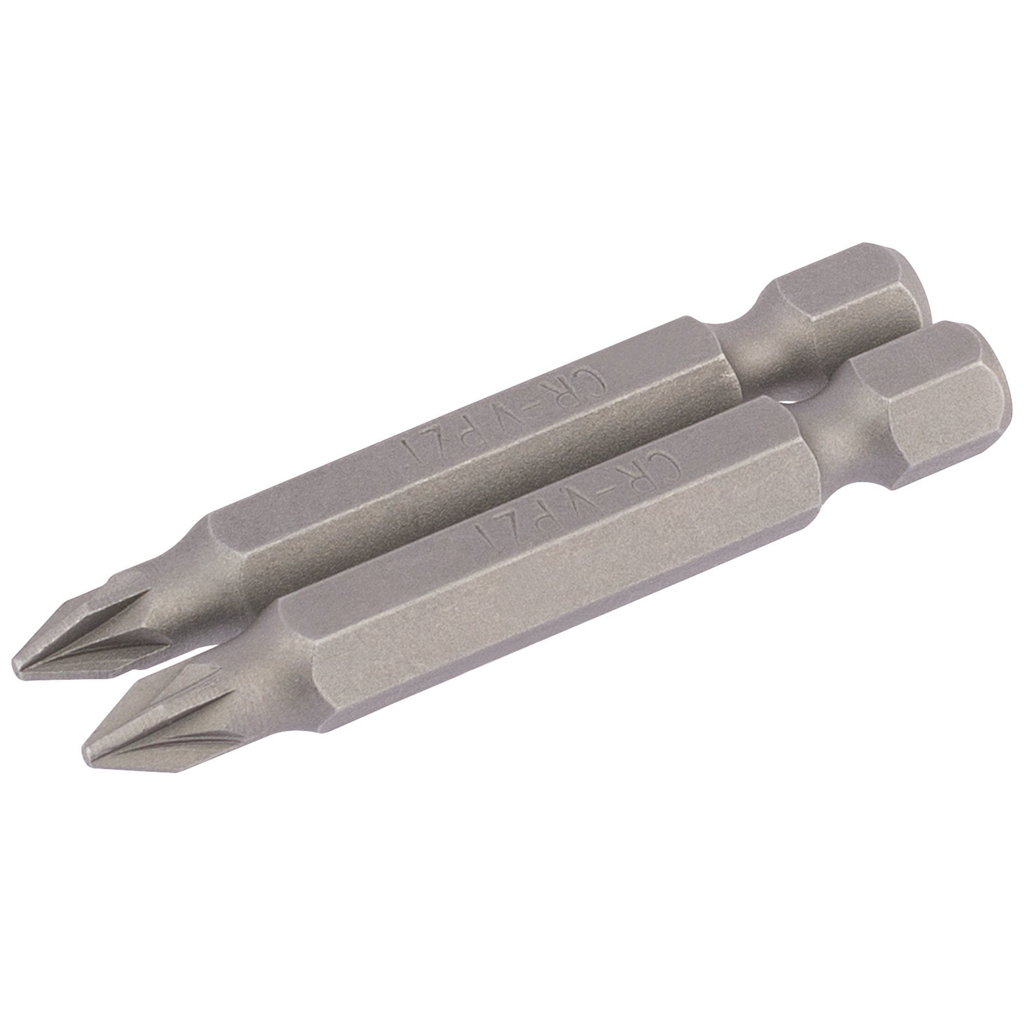 PZ-Type-Insert-Bit,-1/4"-Hex,-50mm-Long,-No.1-(Pack-of-2)