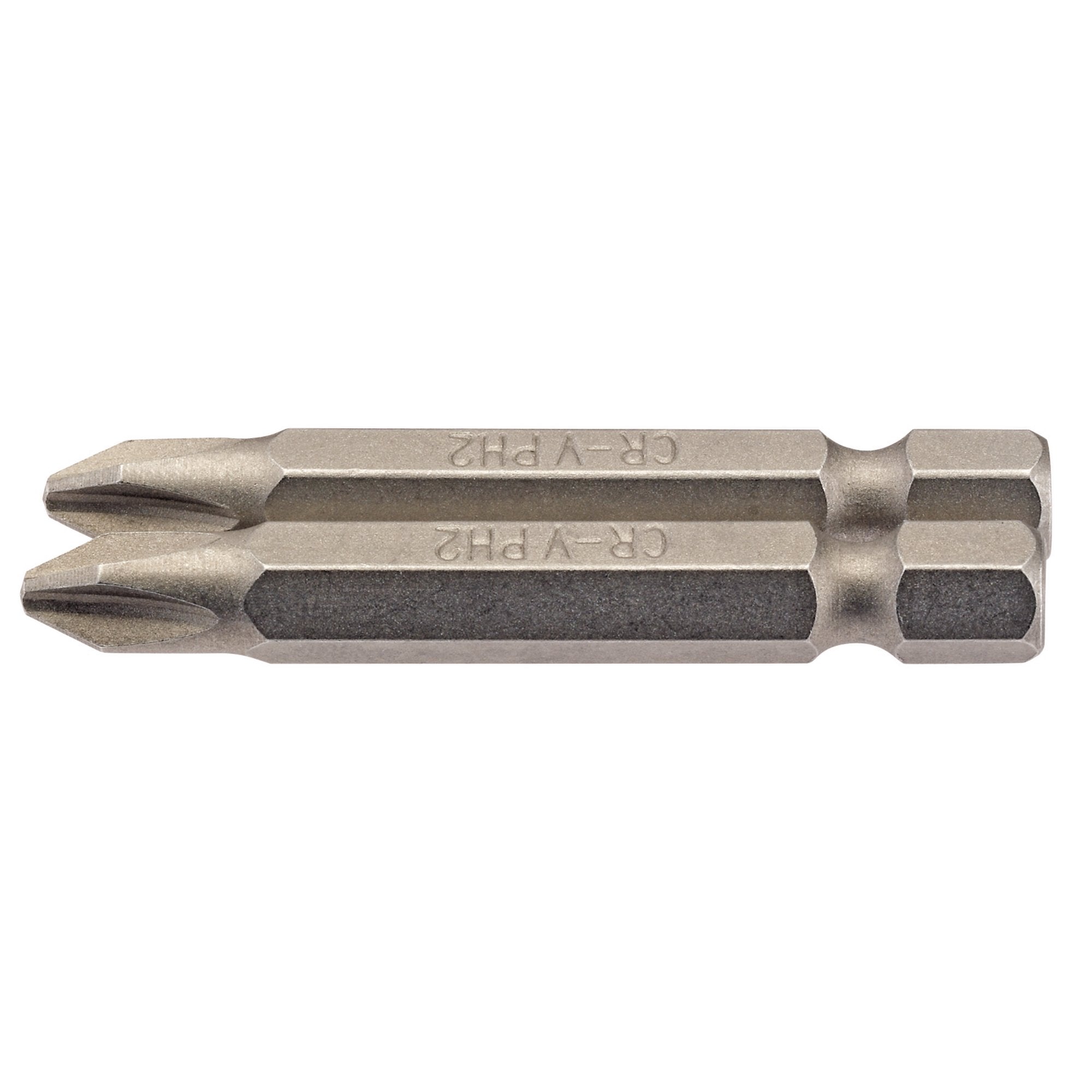 Cross-Slot-Insert-Bit,-1/4"-Hex,-50mm-Long,-No.2-(Pack-of-2)