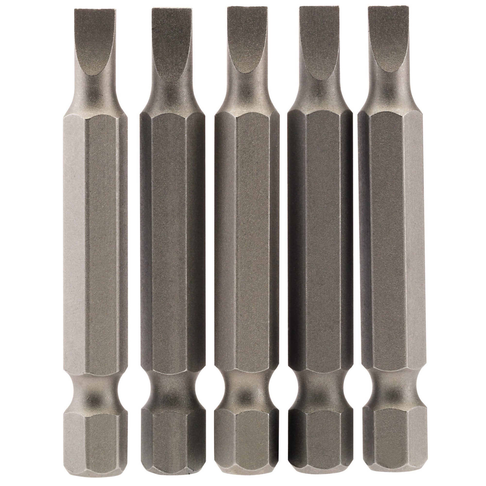 Plain-Slot-Insert-Bit,-4.5mm,-1/4"-Hex,-50mm-Long-(Pack-of-5)