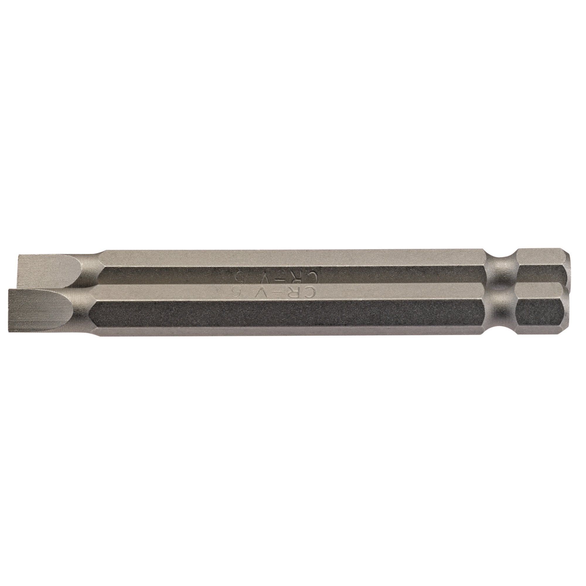 Plain-Slot-Insert-Bit,-6mm,-1/4"-Hex,-75mm-Long-(Pack-of-2)