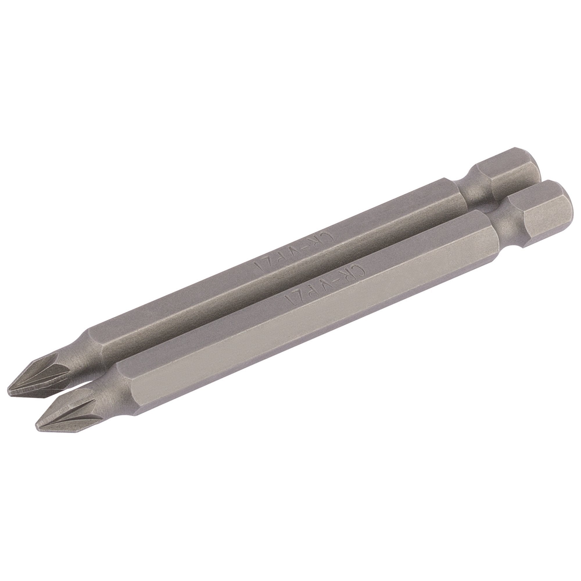 PZ-Type-Insert-Bit,-1/4"-Hex,-75mm-Long,-No.1-(Pack-of-2)