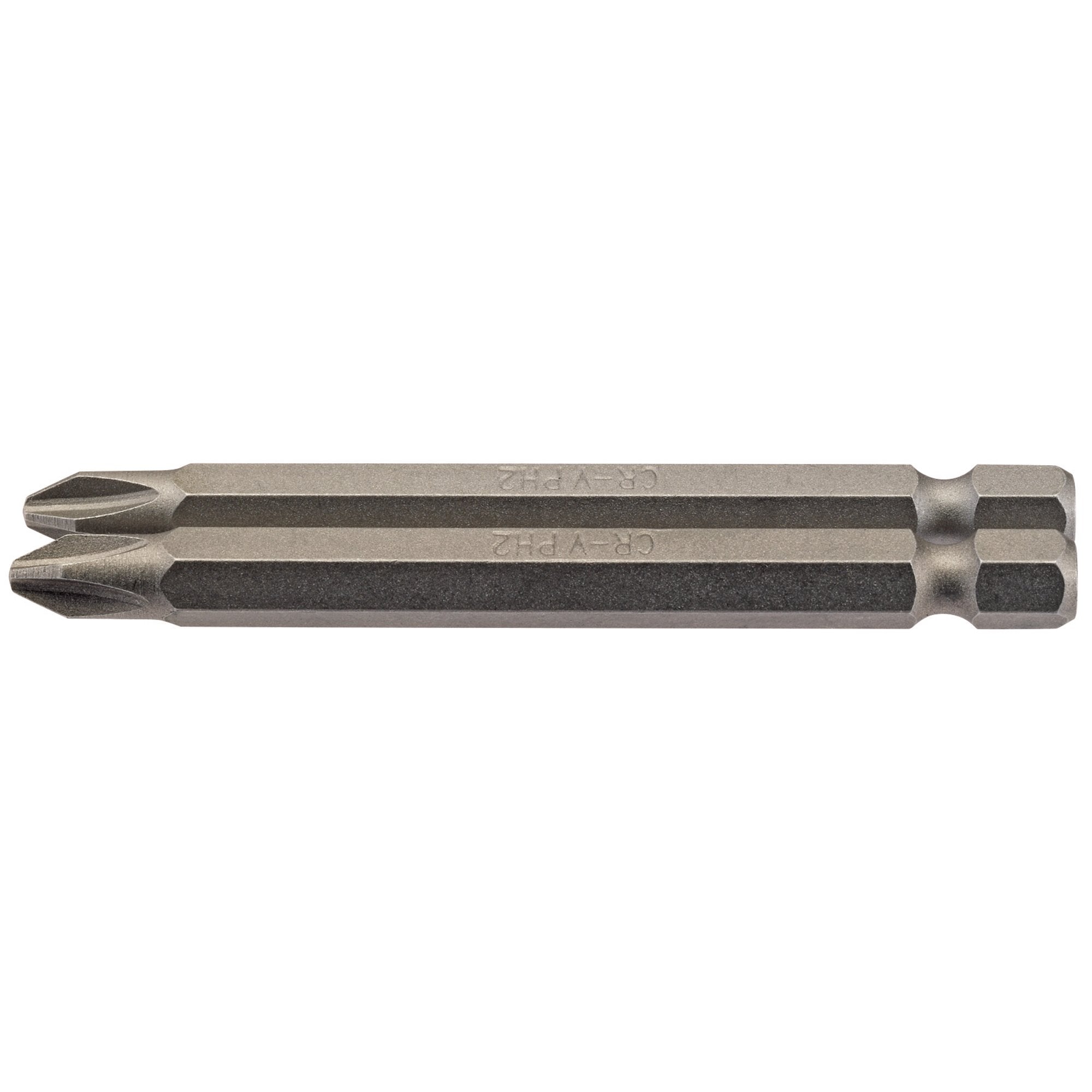 Cross-Slot-Insert-Bit,-1/4"-Hex,-75mm-Long,-No.2-(Pack-of-2)