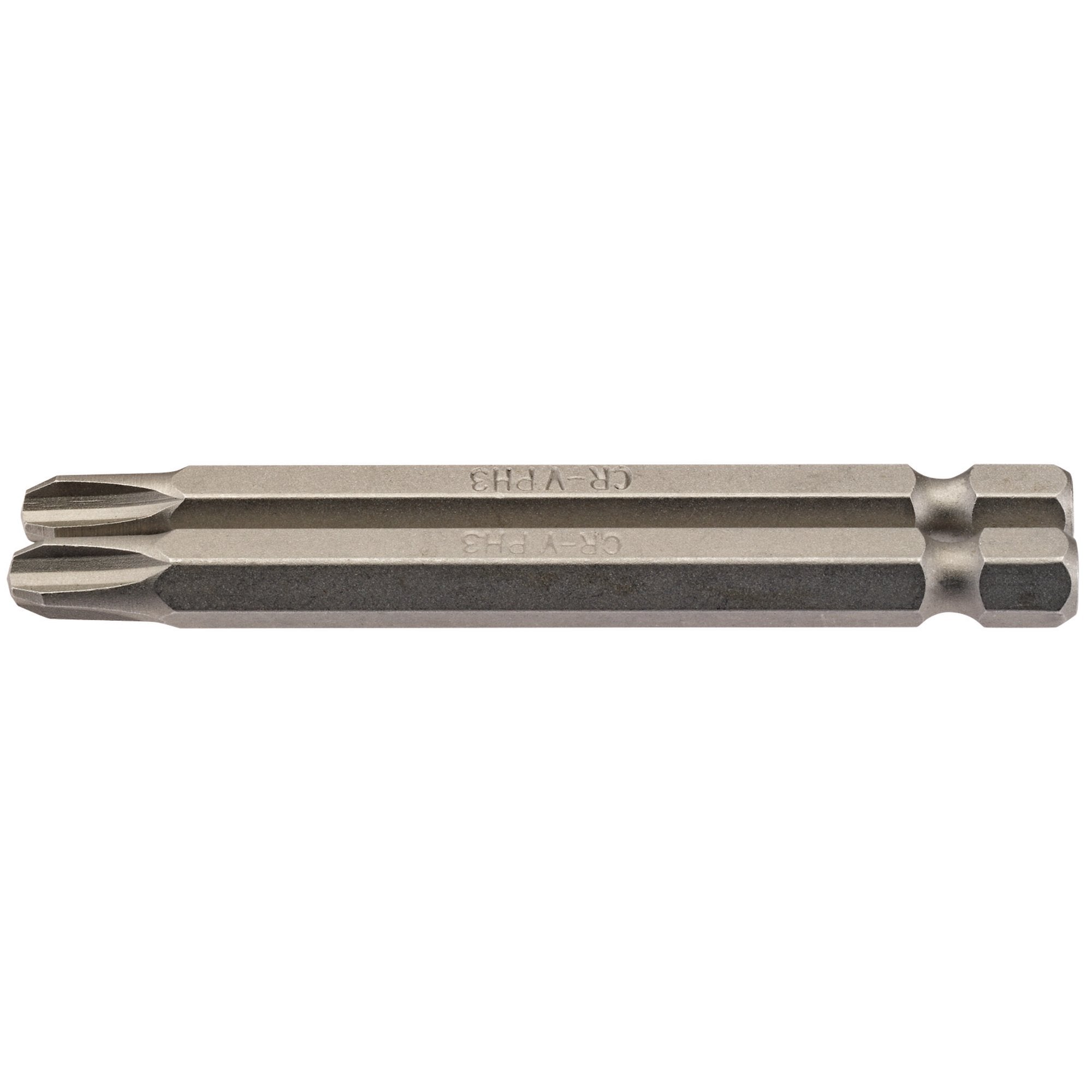 Cross-Slot-Insert-Bit,-1/4"-Hex,-75mm-Long,-No.3-(Pack-of-2)