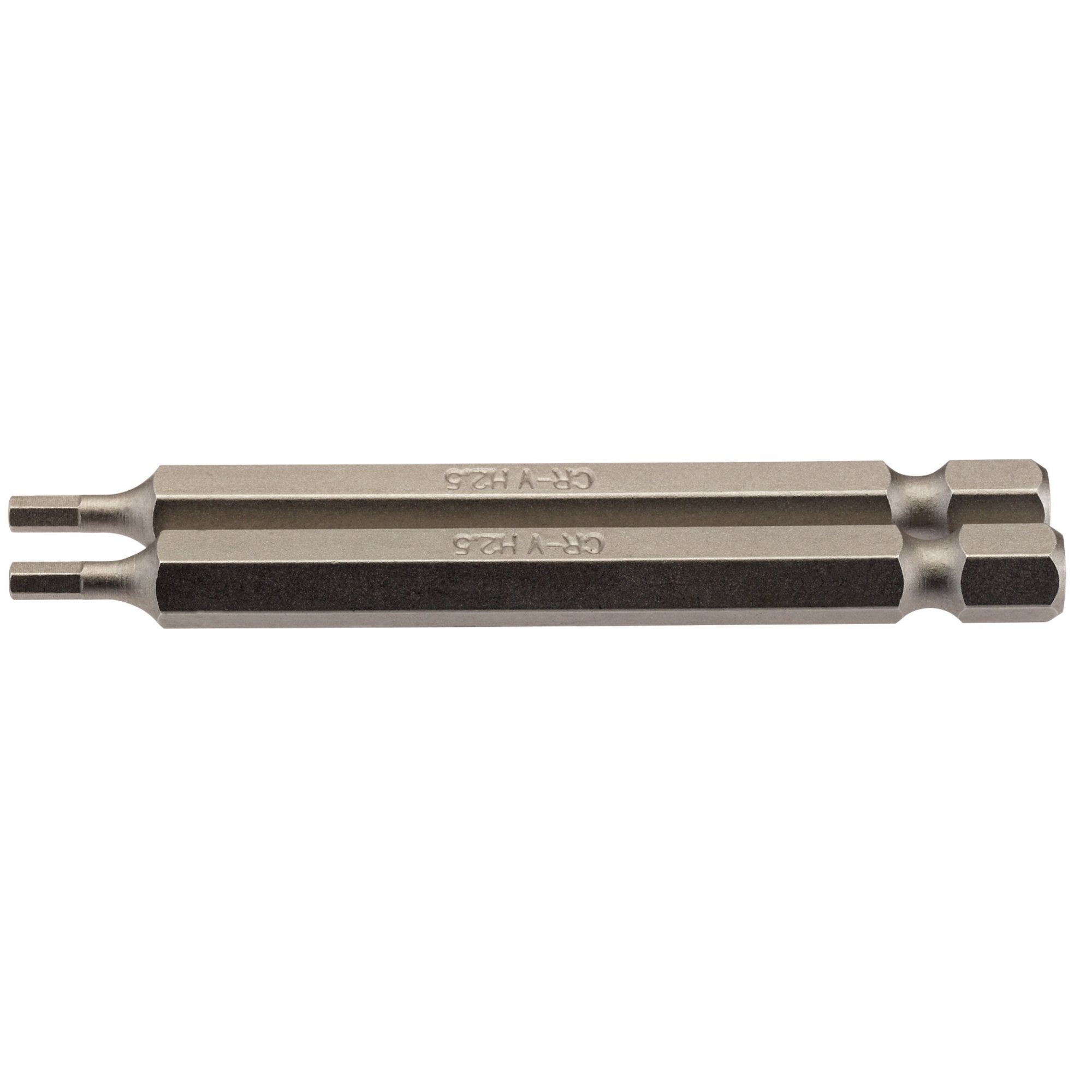 Hexagonal-Insert-Bit,-2.5mm,-1/4"-Hex,-75mm-Long-(Pack-of-2)