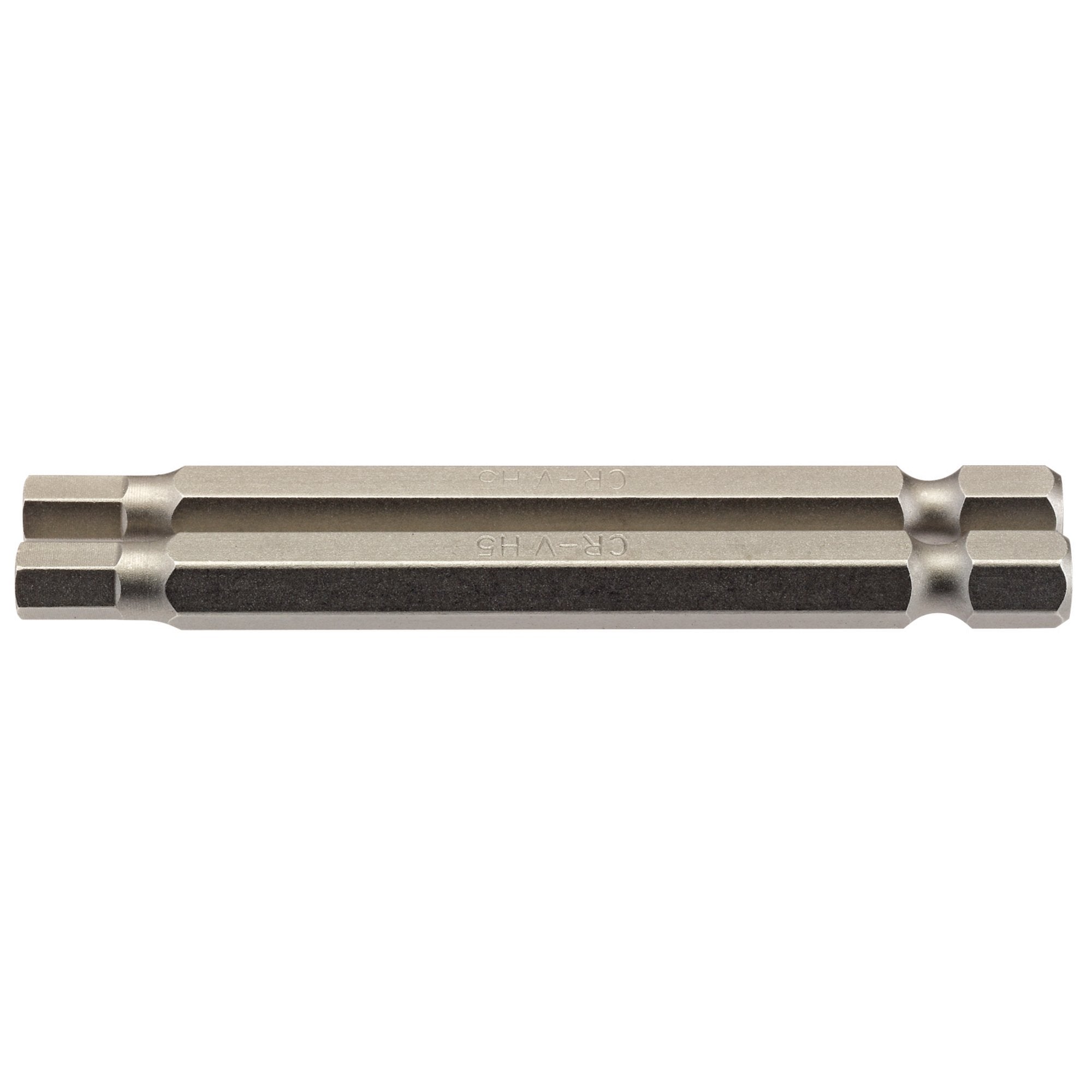 Hexagonal-Insert-Bit,-5mm,-1/4"-Hex,-75mm-Long-(Pack-of-2)